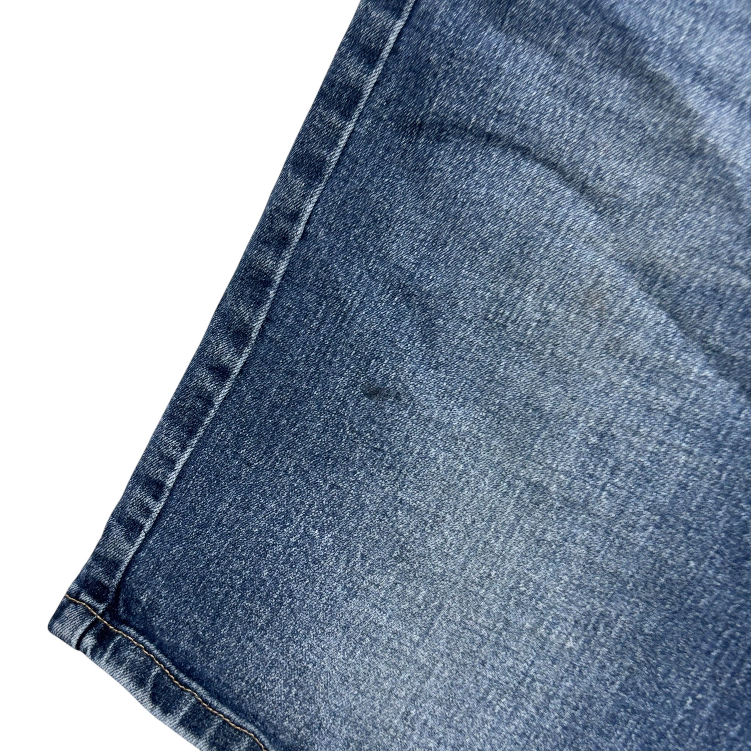 Wrangler Jorts W34 Mens Denim Shorts Mid Blue Regular Fit Stretch (F)