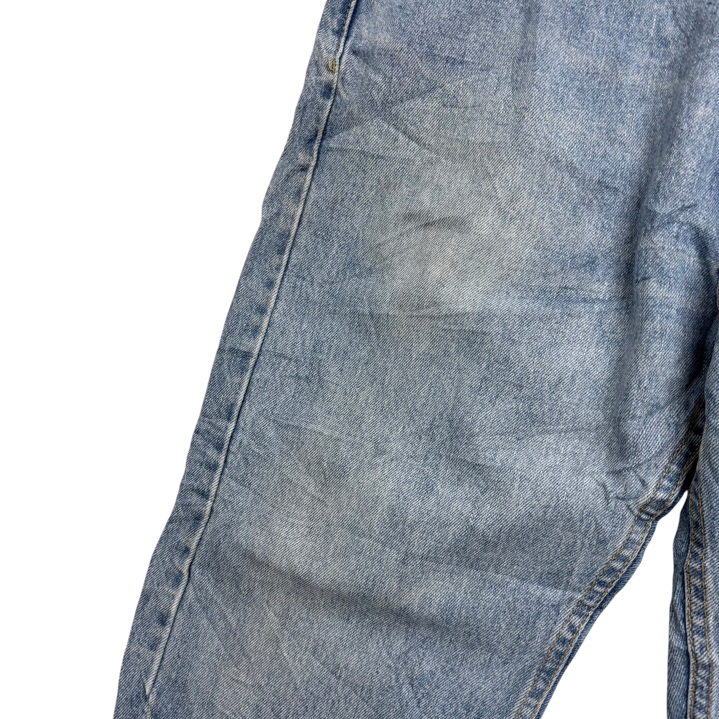 Levis 505 Jeans W38 L30 Mens Light Blue Regular Straight Fit Denim