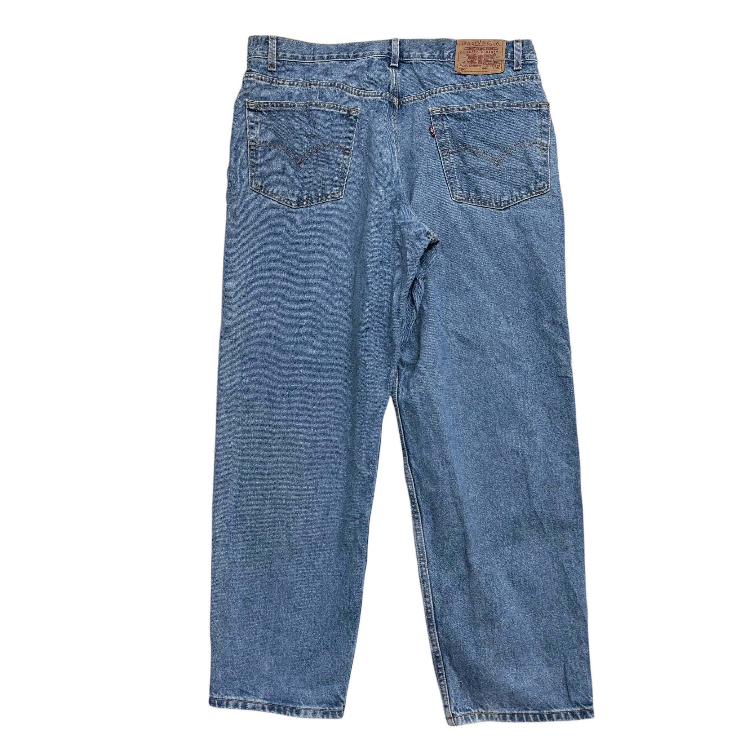 Levis 550 Jeans W38 L30 Mens Light Blue Baggy Relaxed Straight Fit Vintage Denim