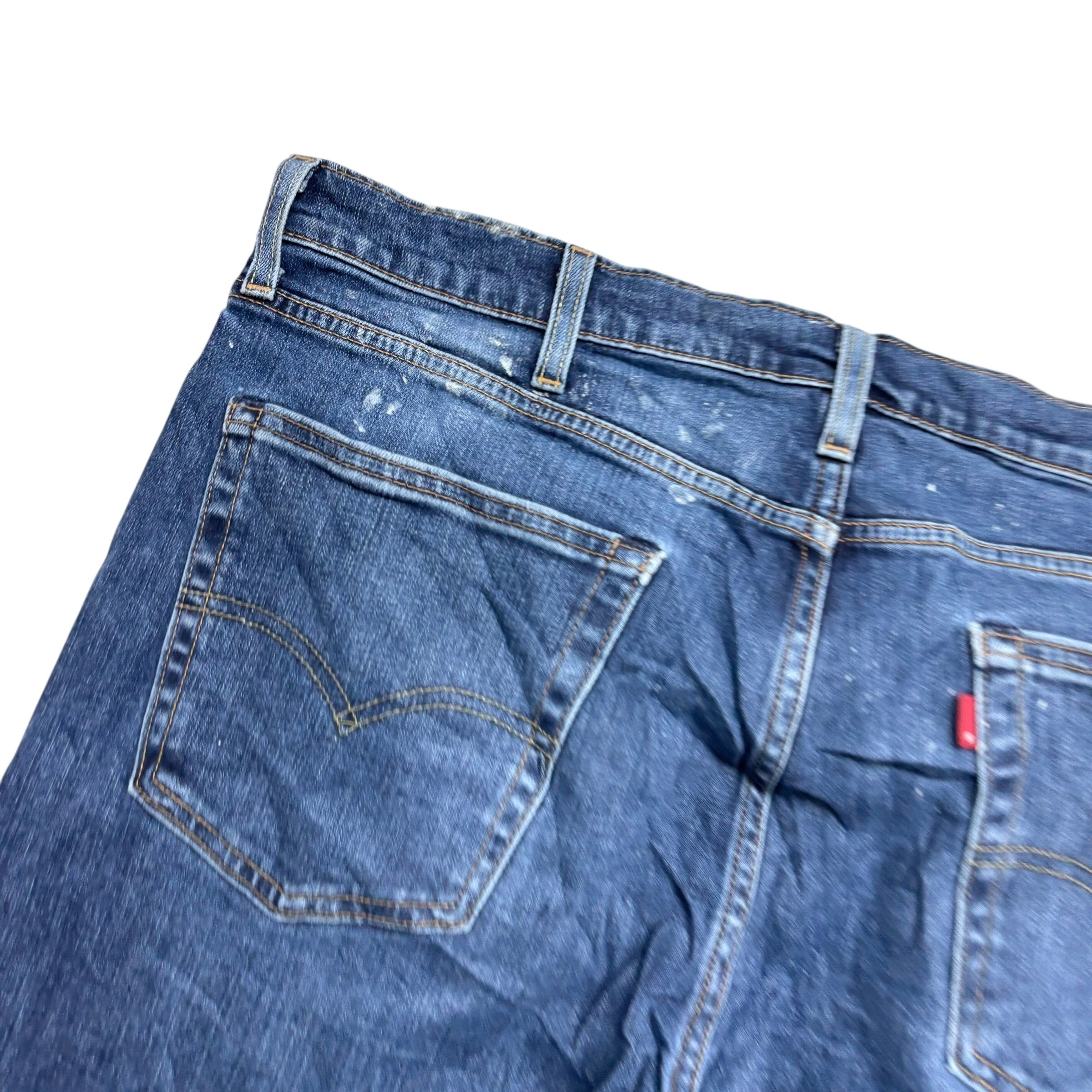 Levis 502 Jeans W38 L34 Mens Mid Blue Regular Tapered Fit Stretch Denim (F)