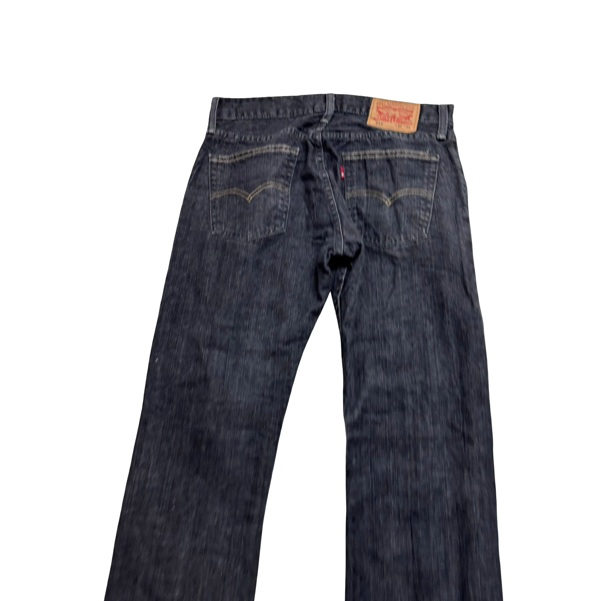 Levis 514 Jeans W32 L34 Mens Black Regular Straight Fit Denim (E)