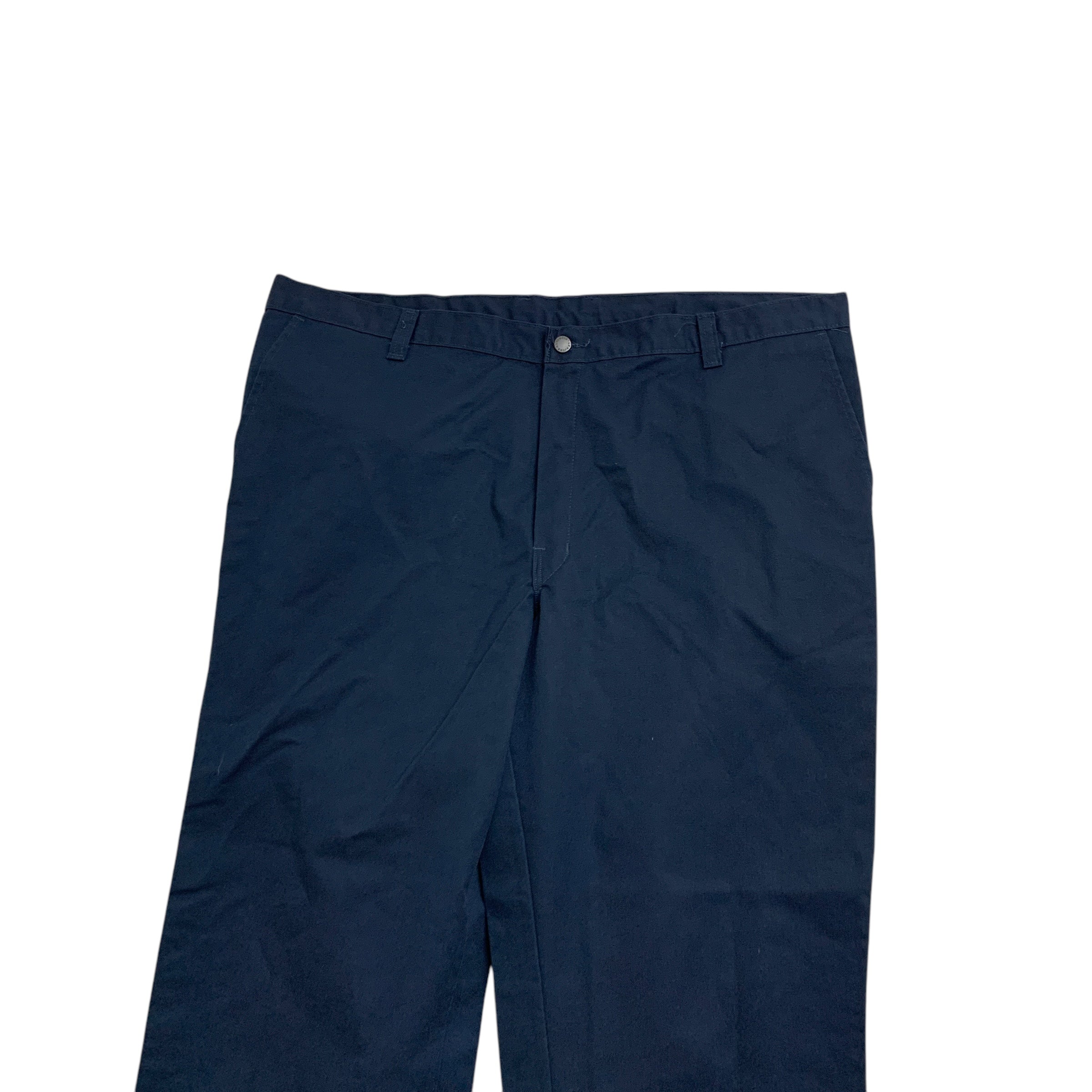 Dickies Trousers W44 L32 Mens Navy Blue Pants Relaxed Straight Fit Workwear