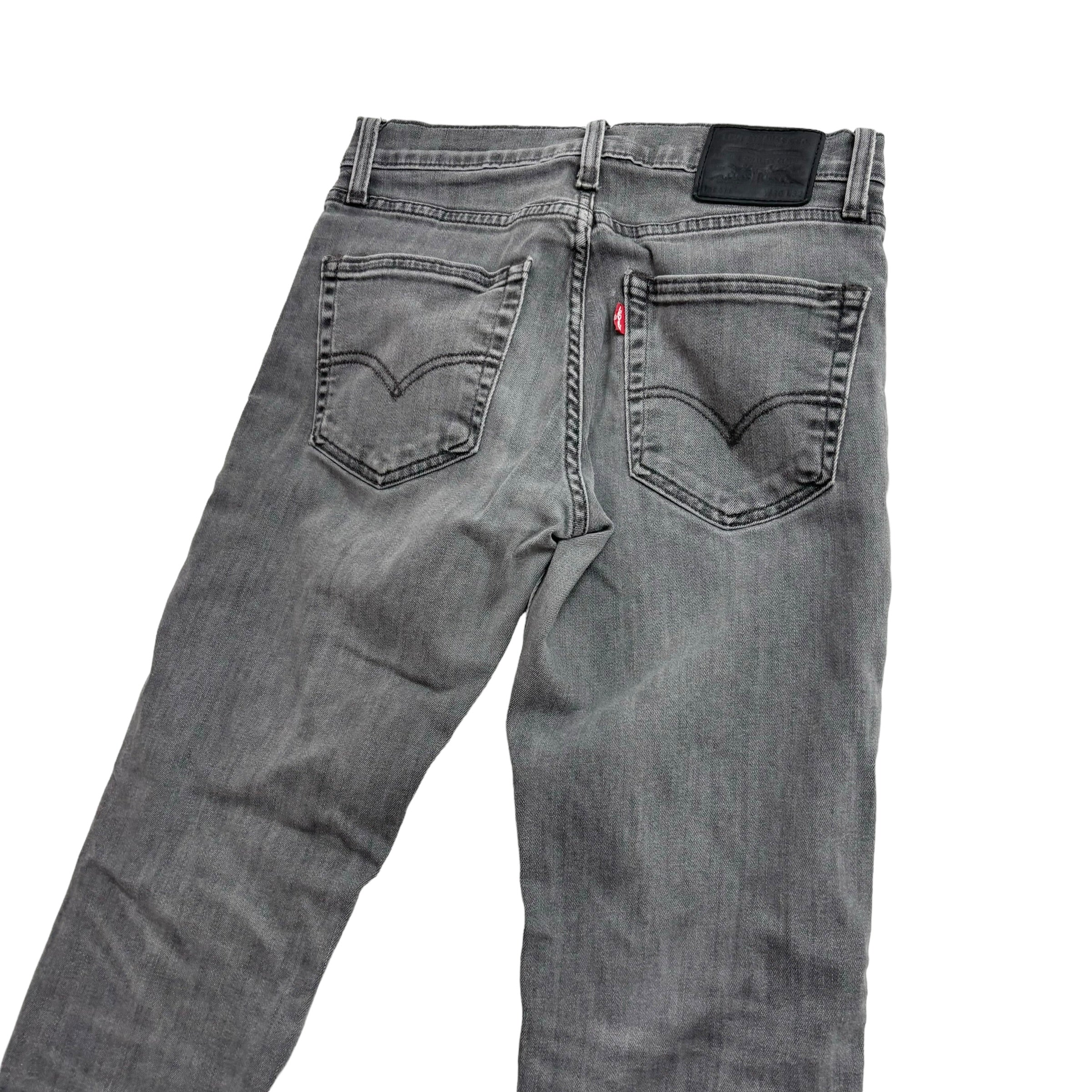 Levis 511 Jeans W30 L32 Mens Grey Slim Fit Stretch Denim