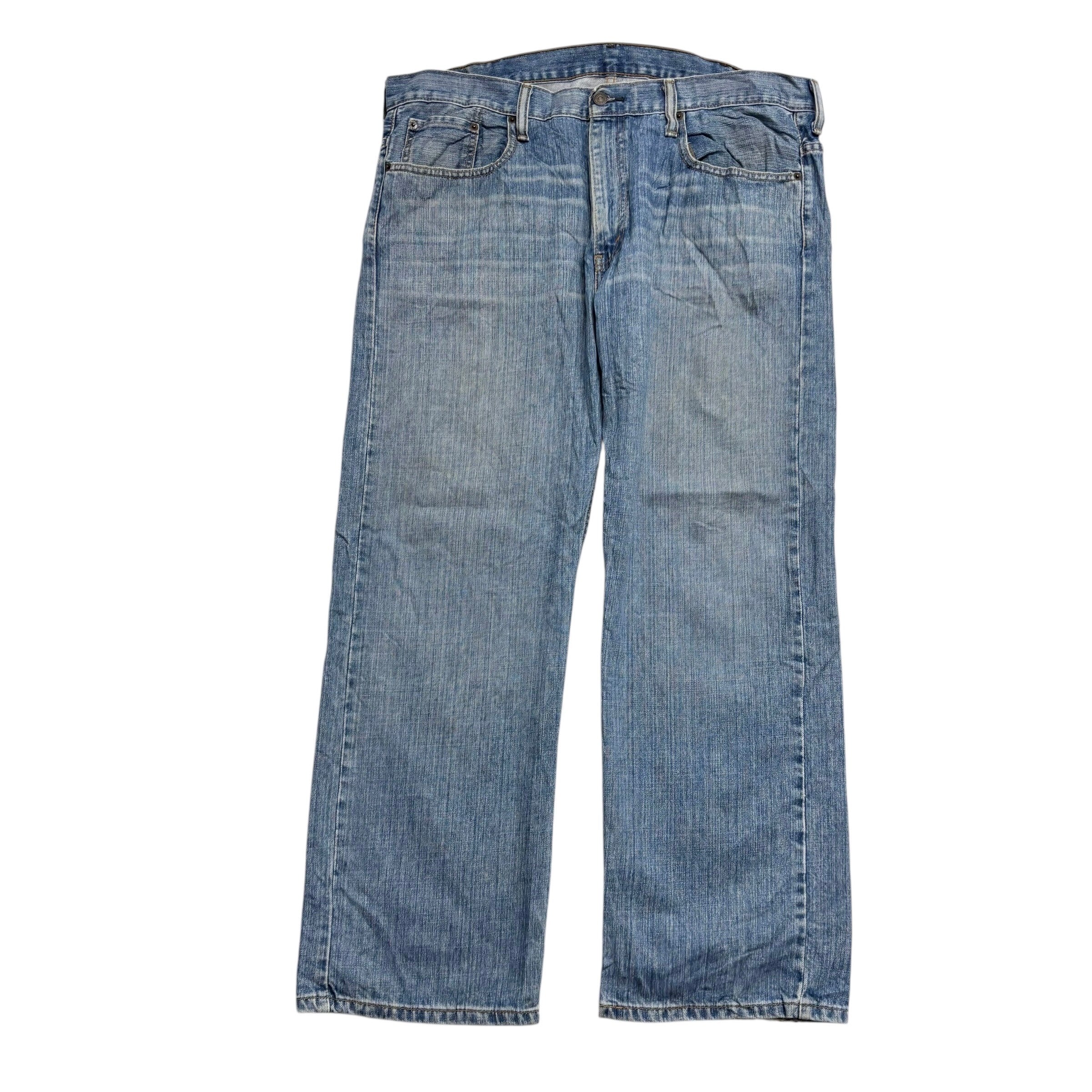 Levis 569 Jeans W38 L30 Mens Mid Blue Baggy Relaxed Straight Fit Vintage Denim