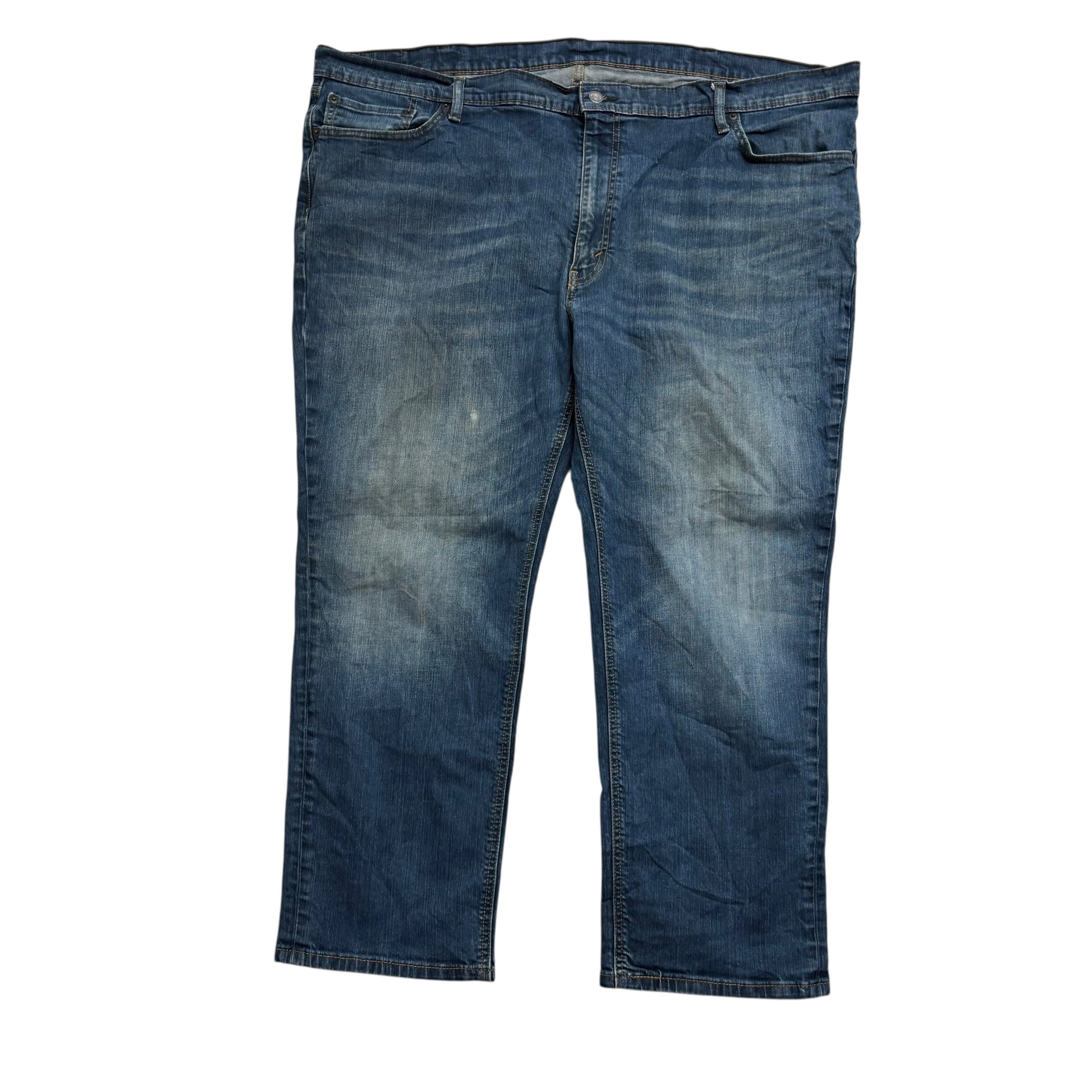 Levis 541 Jeans W50 L28 Mens Dark Blue Athletic Tapered Fit Stretch Denim (F)