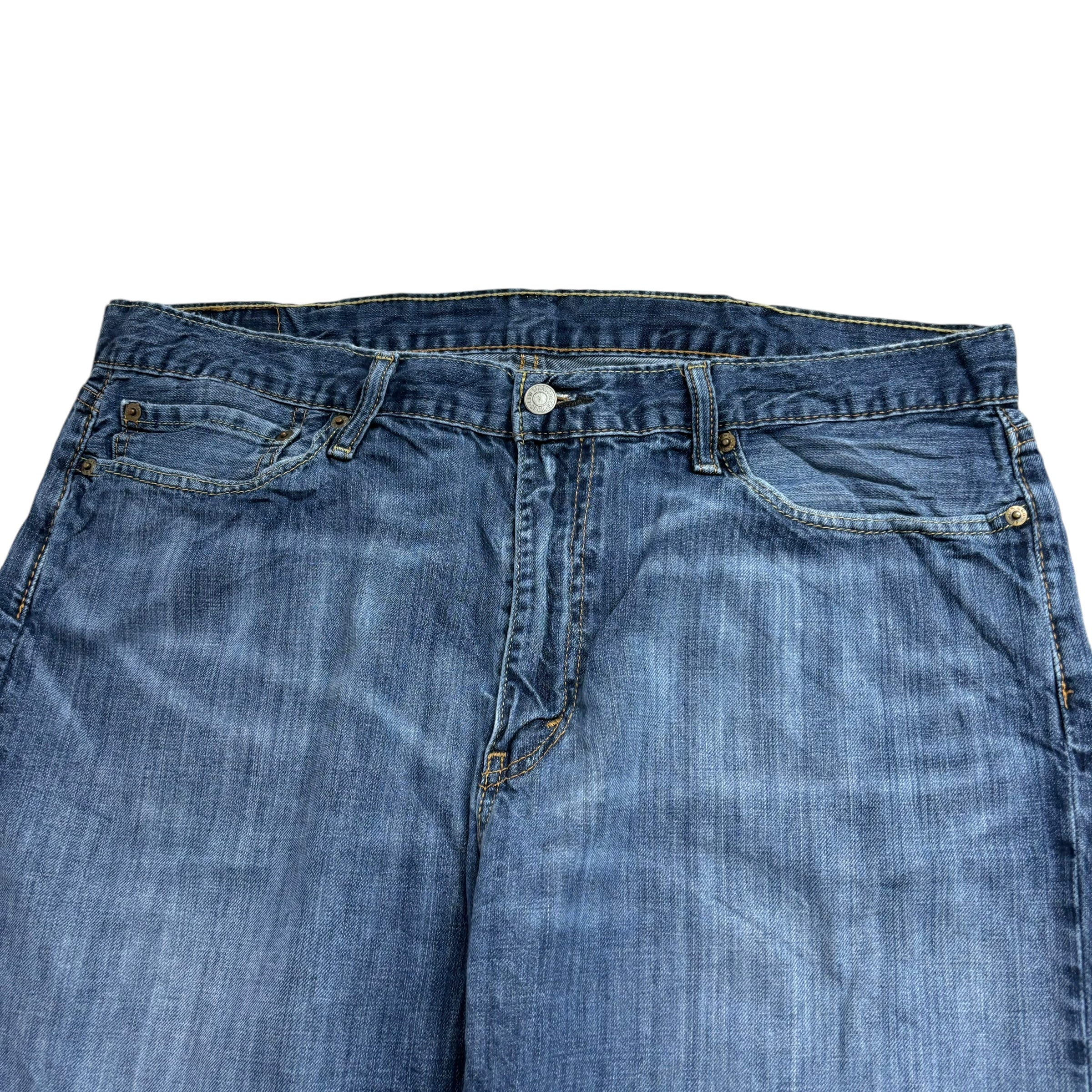 Levis 514 Jeans W38 L32 Mens Mid Blue Regular Straight Fit Denim