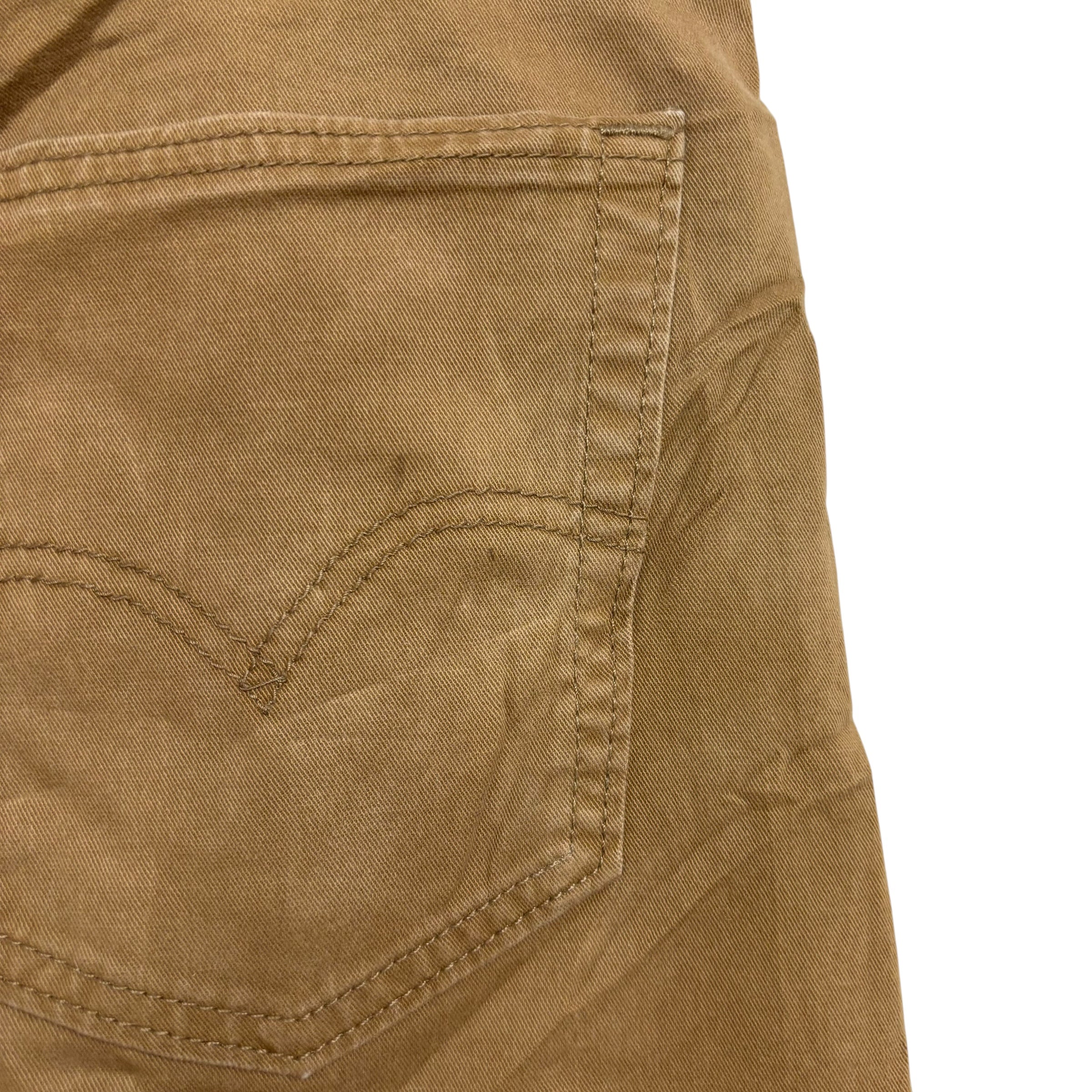 Levis 541 Jeans W36 L32 Mens Tan Regular Tapered Fit Stretch Denim