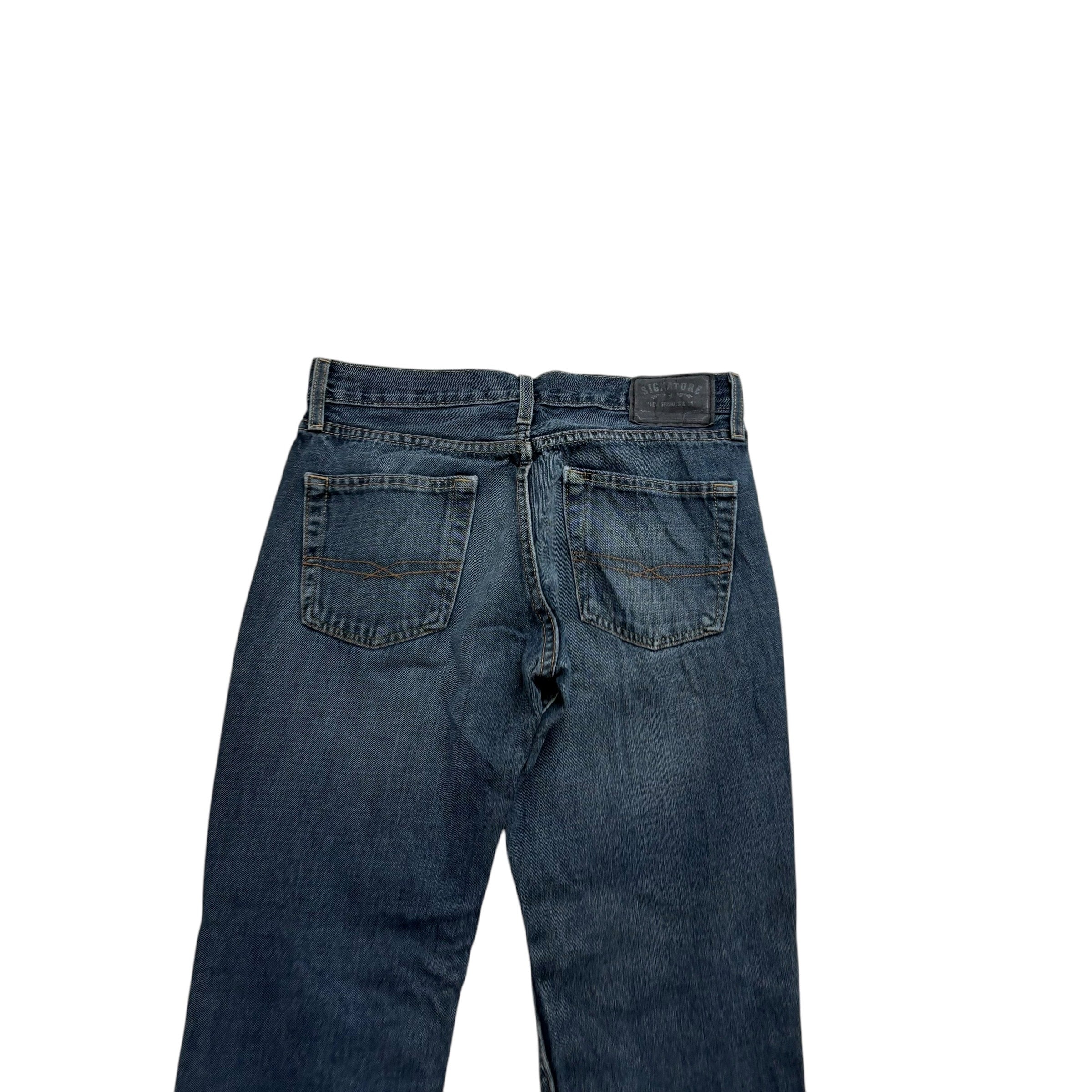 Levis Signature Jeans W31 L29 Mens Dark Blue Skinny Fit Vintage Denim