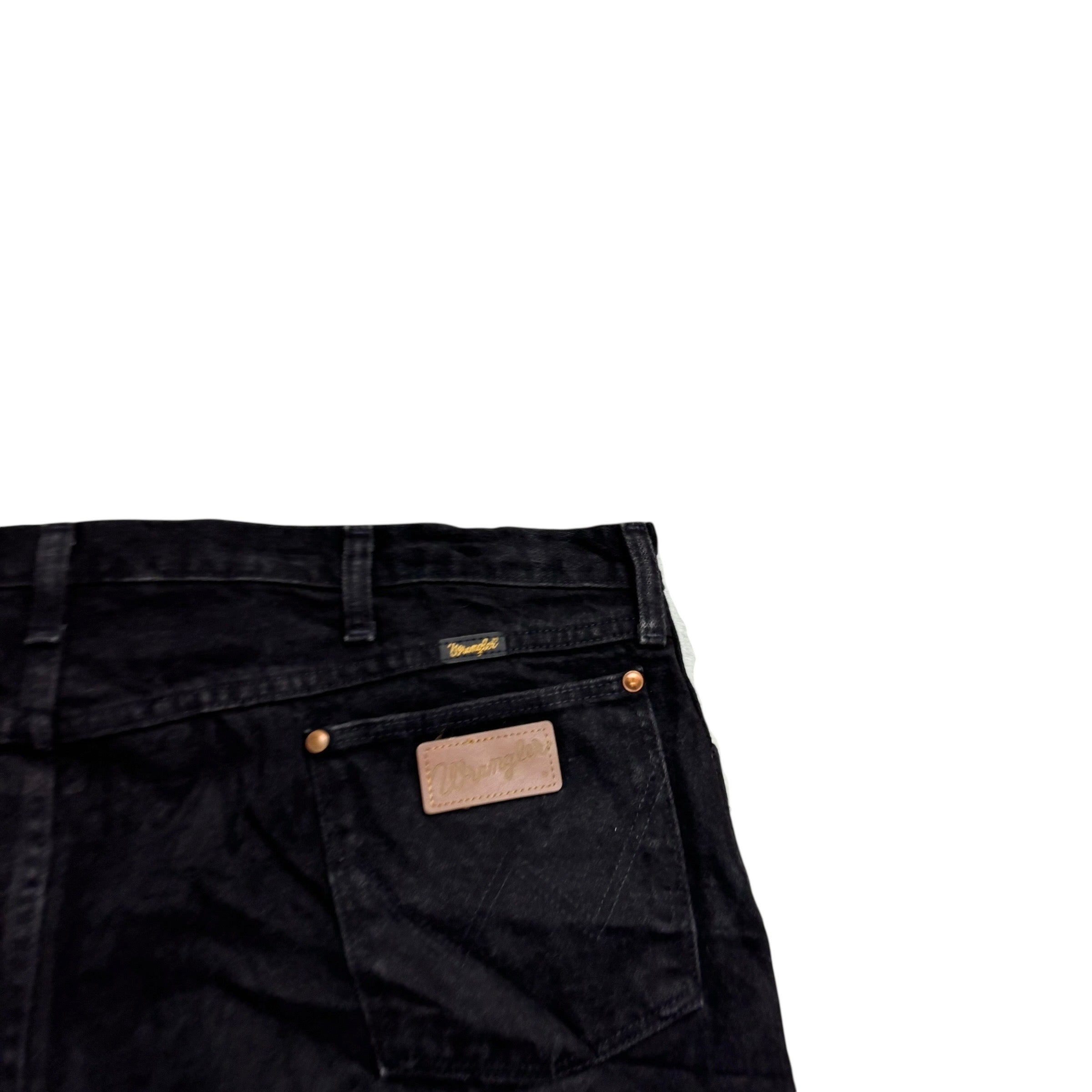 Wrangler Jeans Cowboy Cut W44 L30 Mens Black 13MWZ Made In USA Vintage (E)