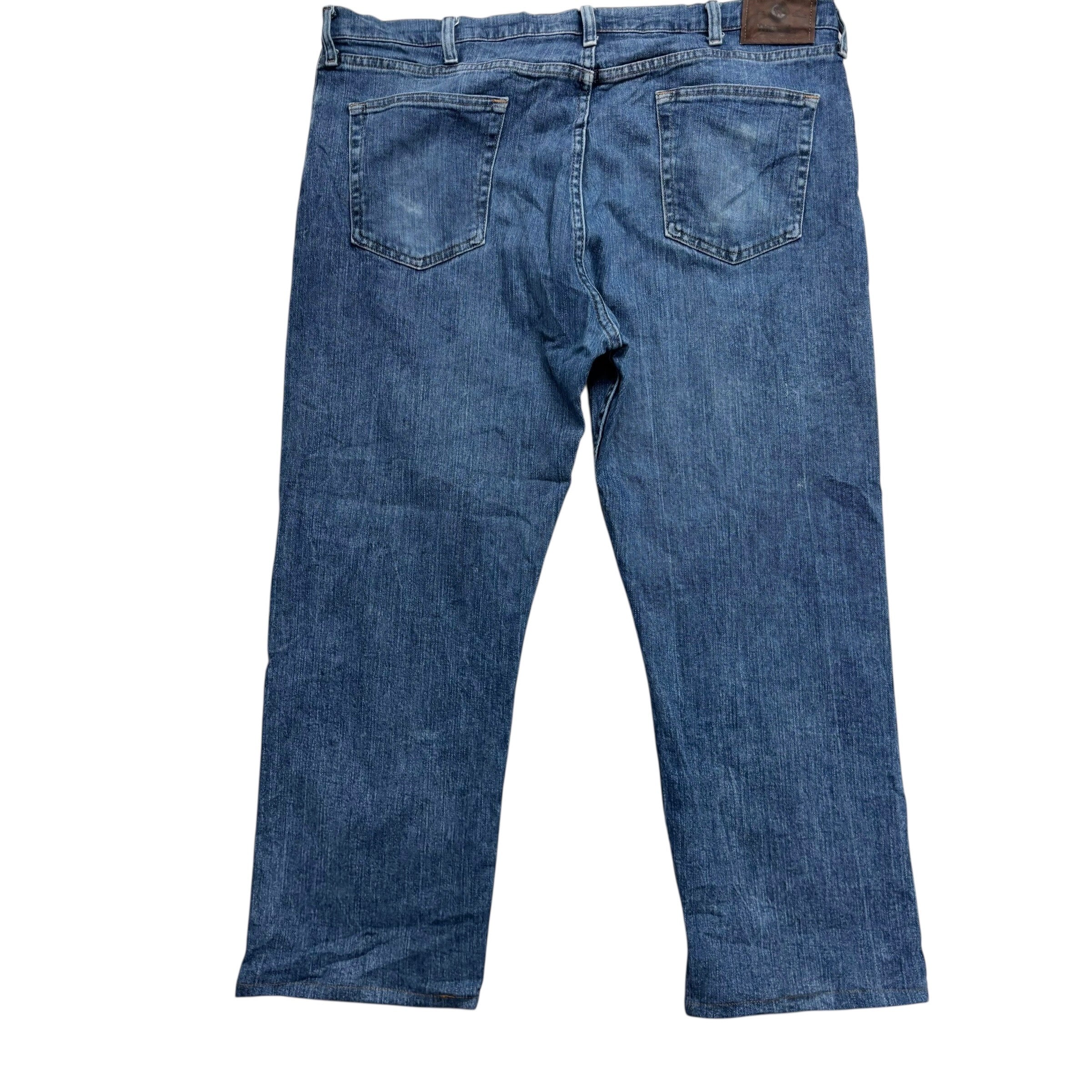 Wrangler Jeans W40 L26 Mens Mid Blue Regular Straight Fit Stretch Denim