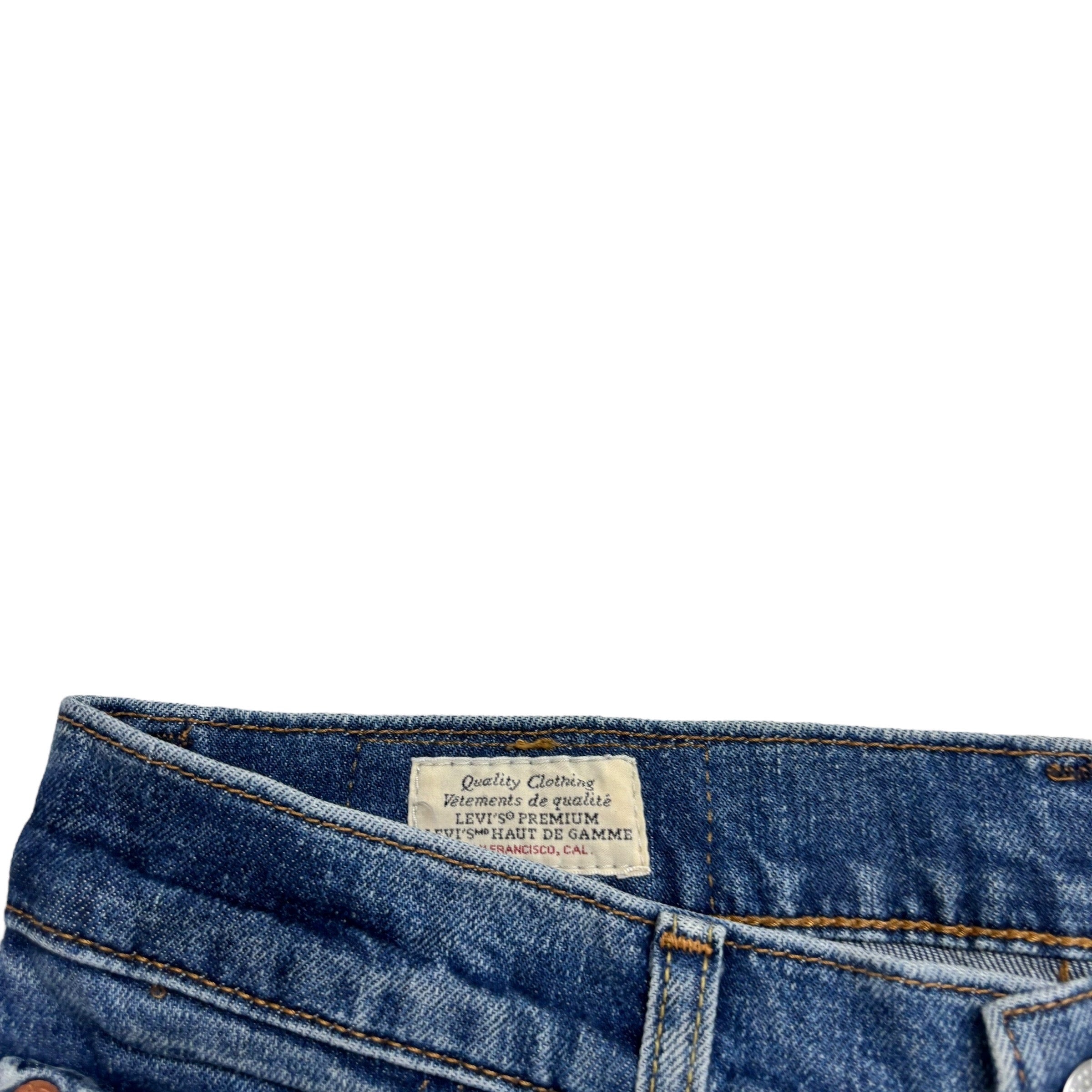 Levis 512 Jeans W30 L32 Mens Mid Blue Slim Tapered Fit Stretch Premium Denim