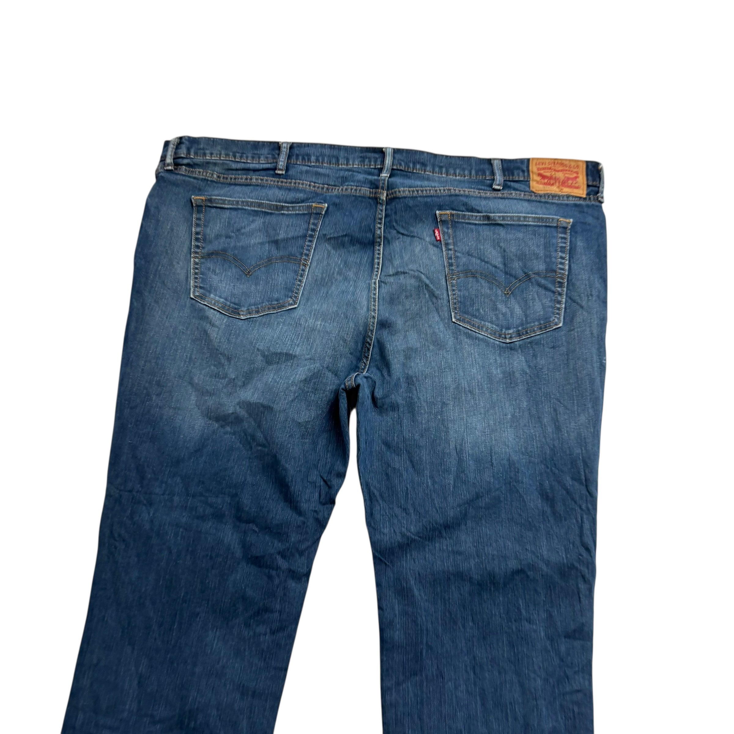 Levis 541 Jeans W50 L28 Mens Dark Blue Athletic Tapered Fit Stretch Denim (F)