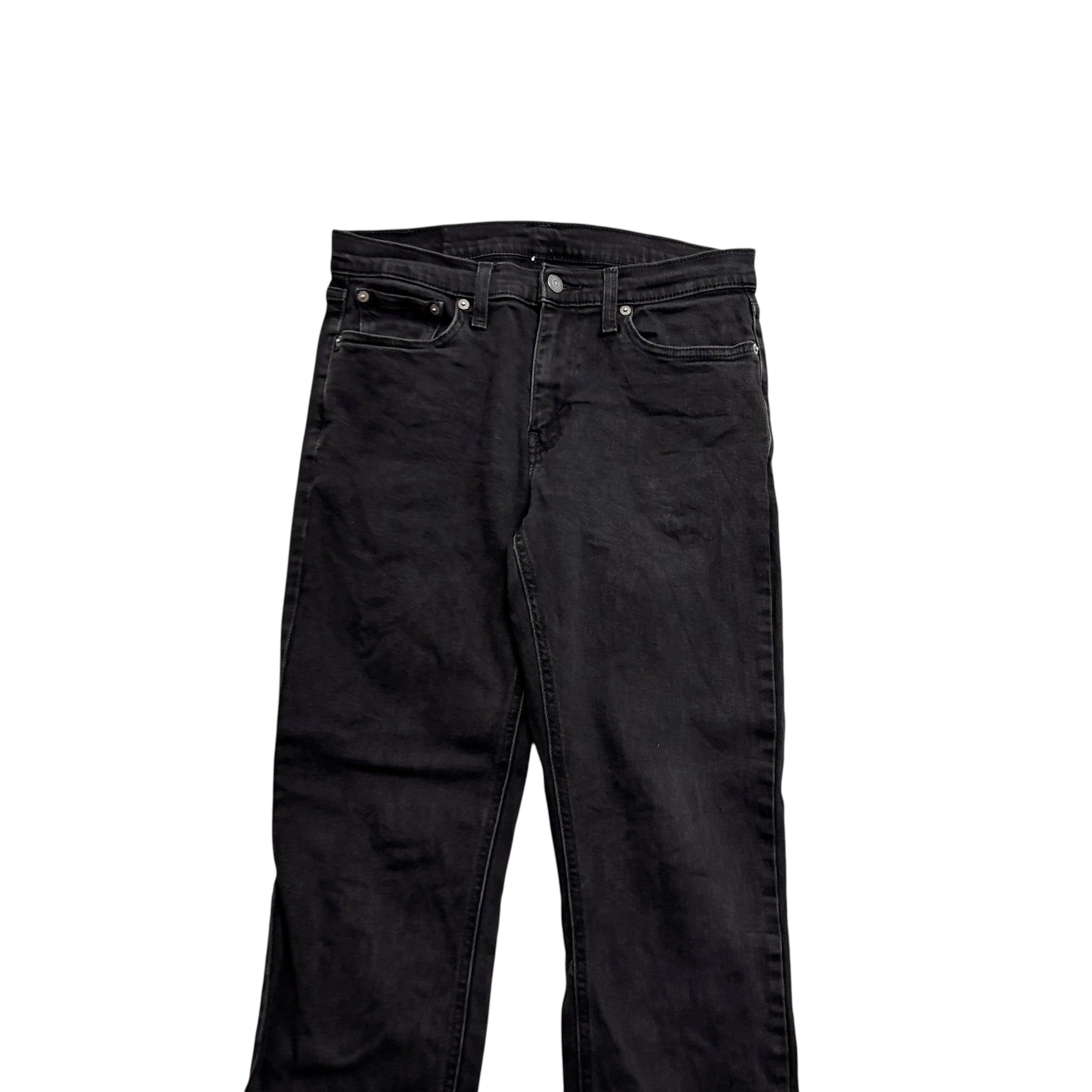 Levis 541 Jeans W30 L29 Mens Black Athletic Tapered Fit Stretch Denim (E)