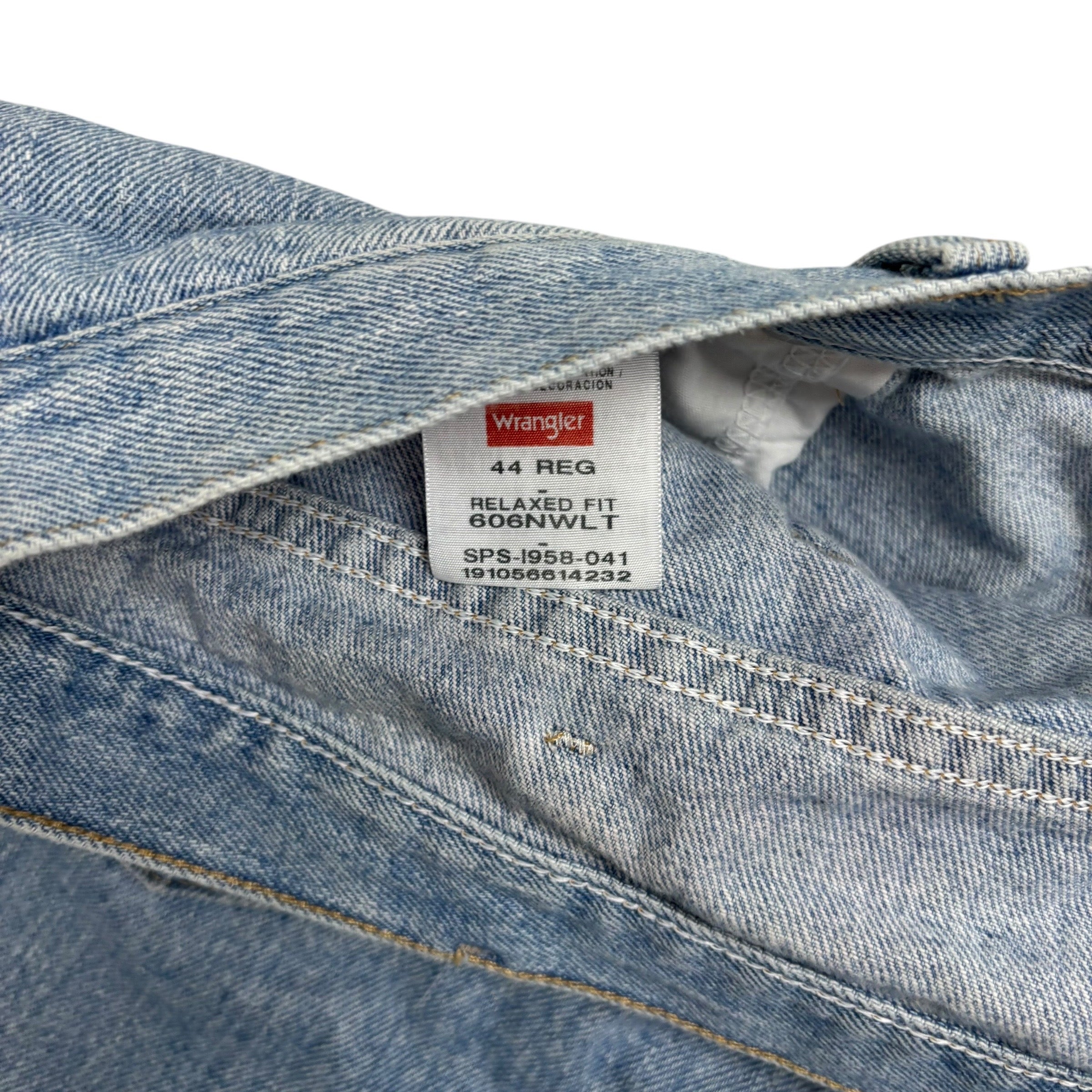 Wrangler Baggy Jorts W44 Mens Denim Shorts Light Blue Relaxed Fit (F)