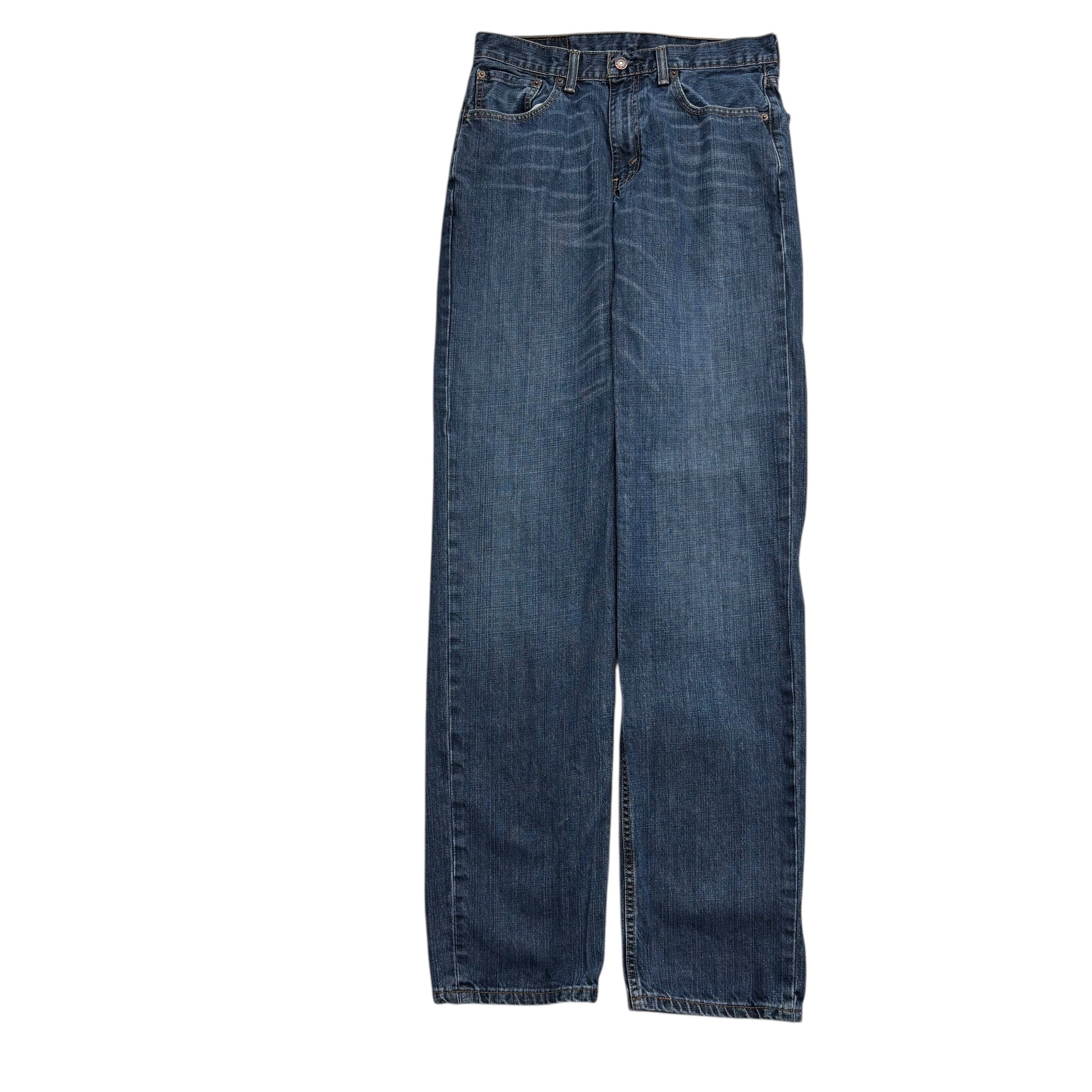 Levis 550 Jeans W32 L38 Mens Dark Blue Relaxed Straight Fit Denim (E)