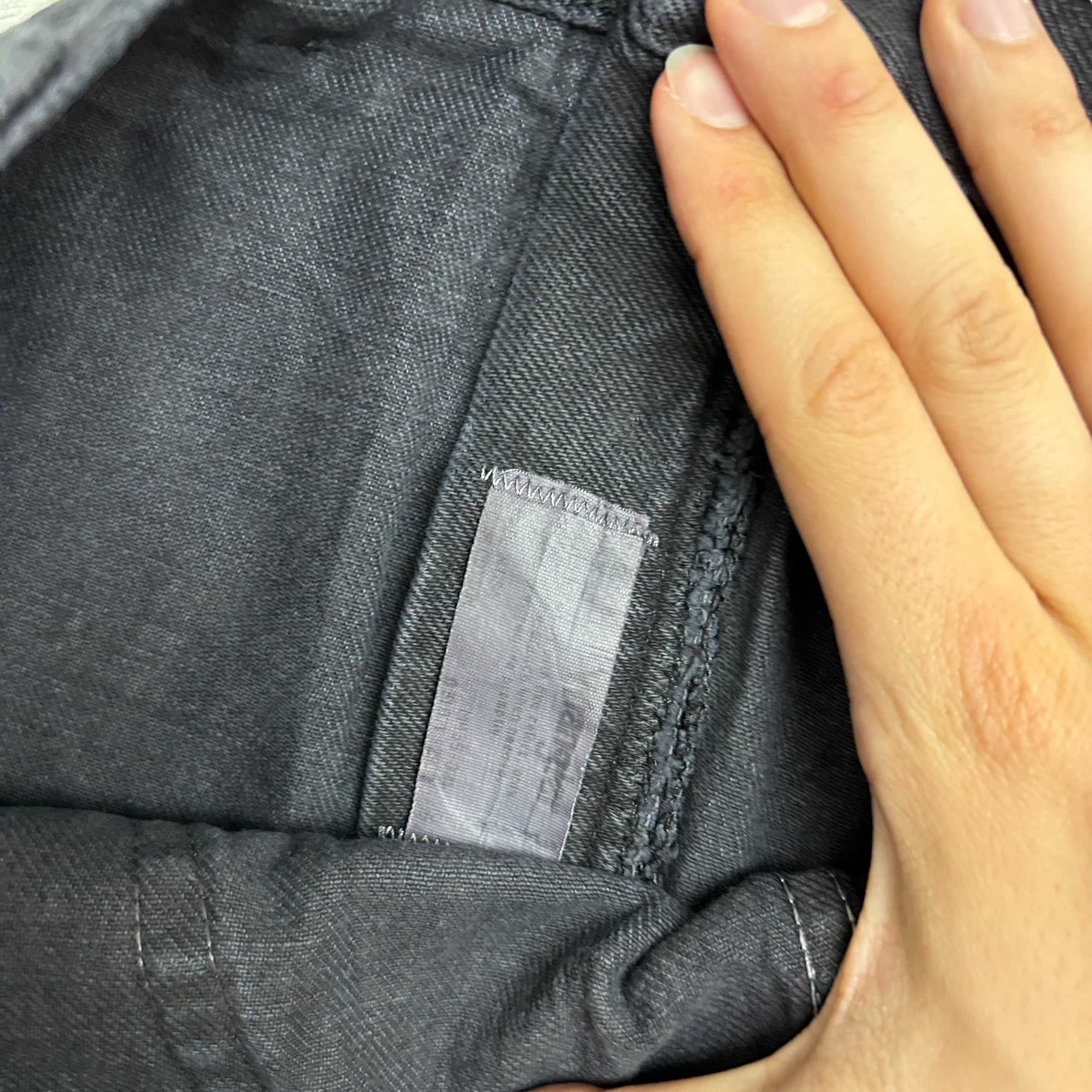 Wrangler Jeans W44 L30 Mens Black Relaxed Tapered Fit Vintage Denim