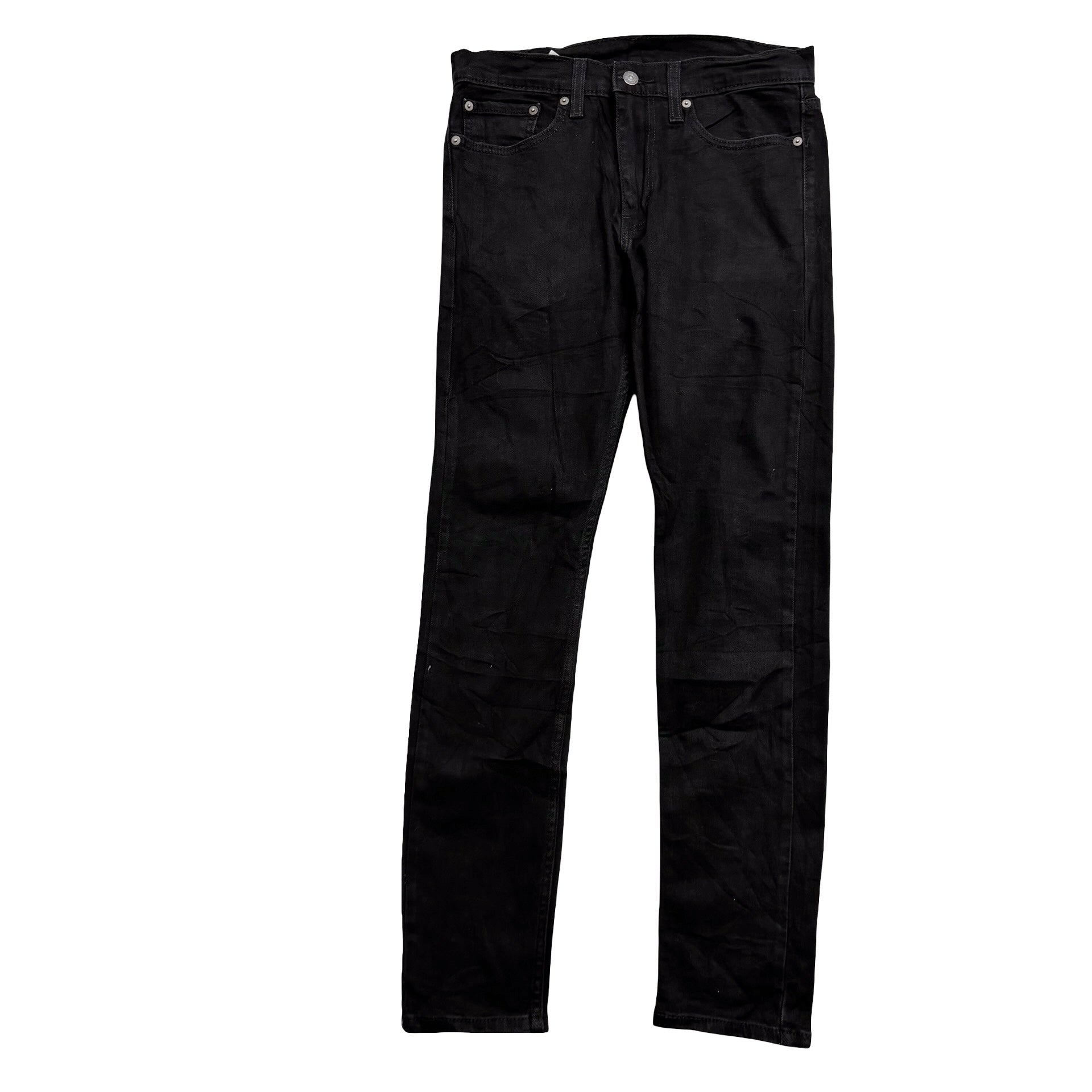Levis 510 Jeans W30 L31 Mens Black Skinny Fit Stretch Denim (E)