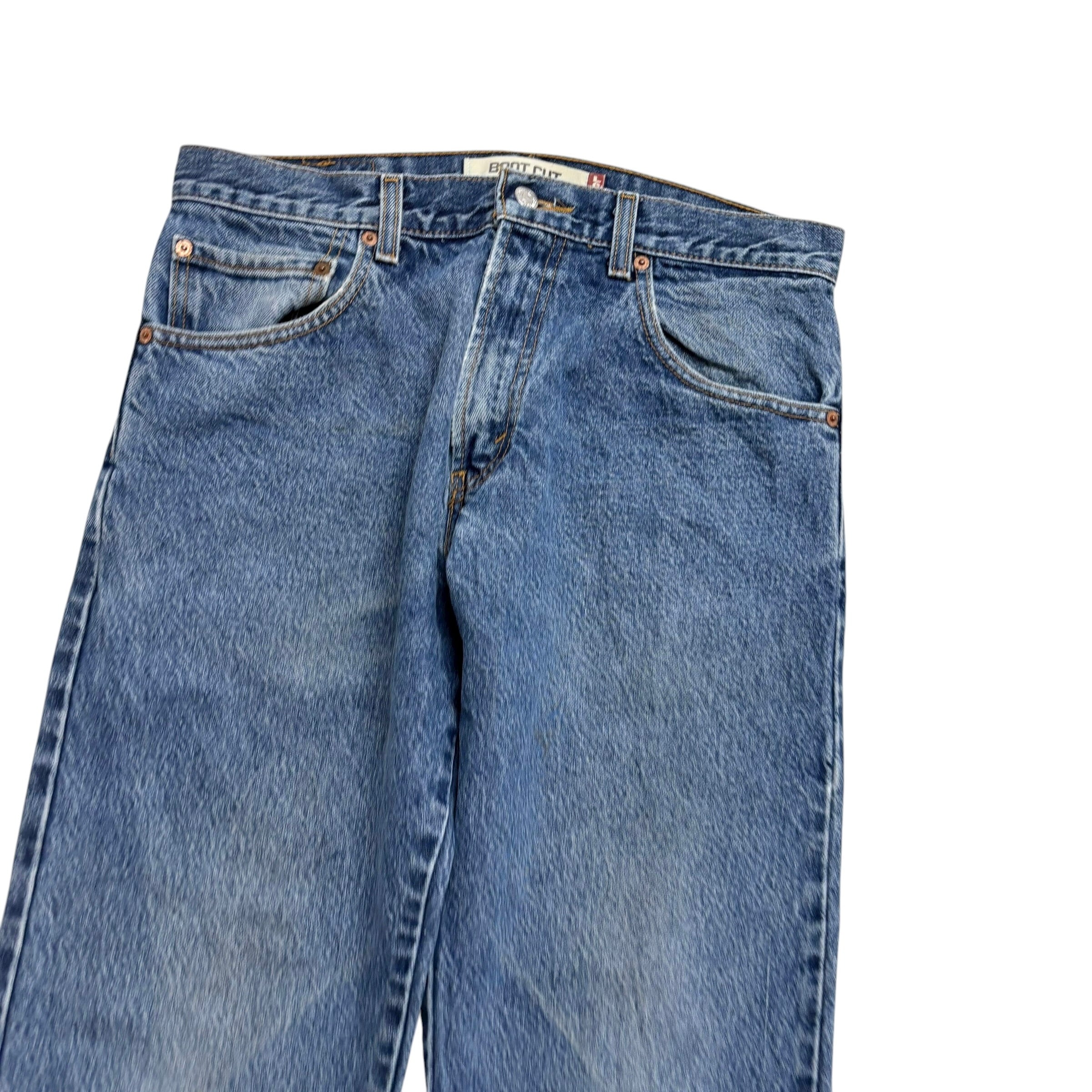 Levis 517 Jeans W31 L34 Mens Mid Blue Regular Bootcut Fit Vintage Denim