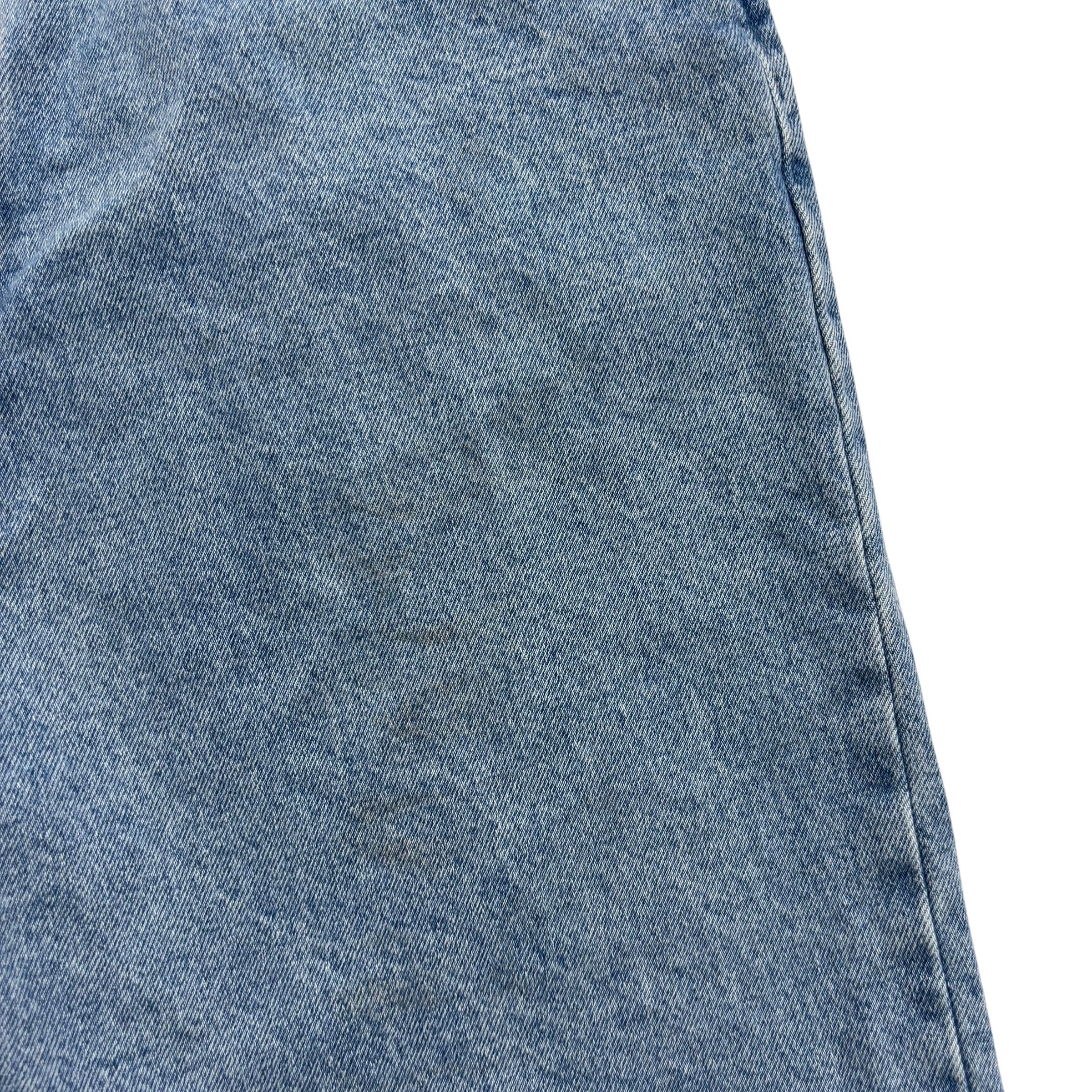 Wrangler Baggy Jorts W36 Mens Denim Shorts Light Blue Relaxed Fit