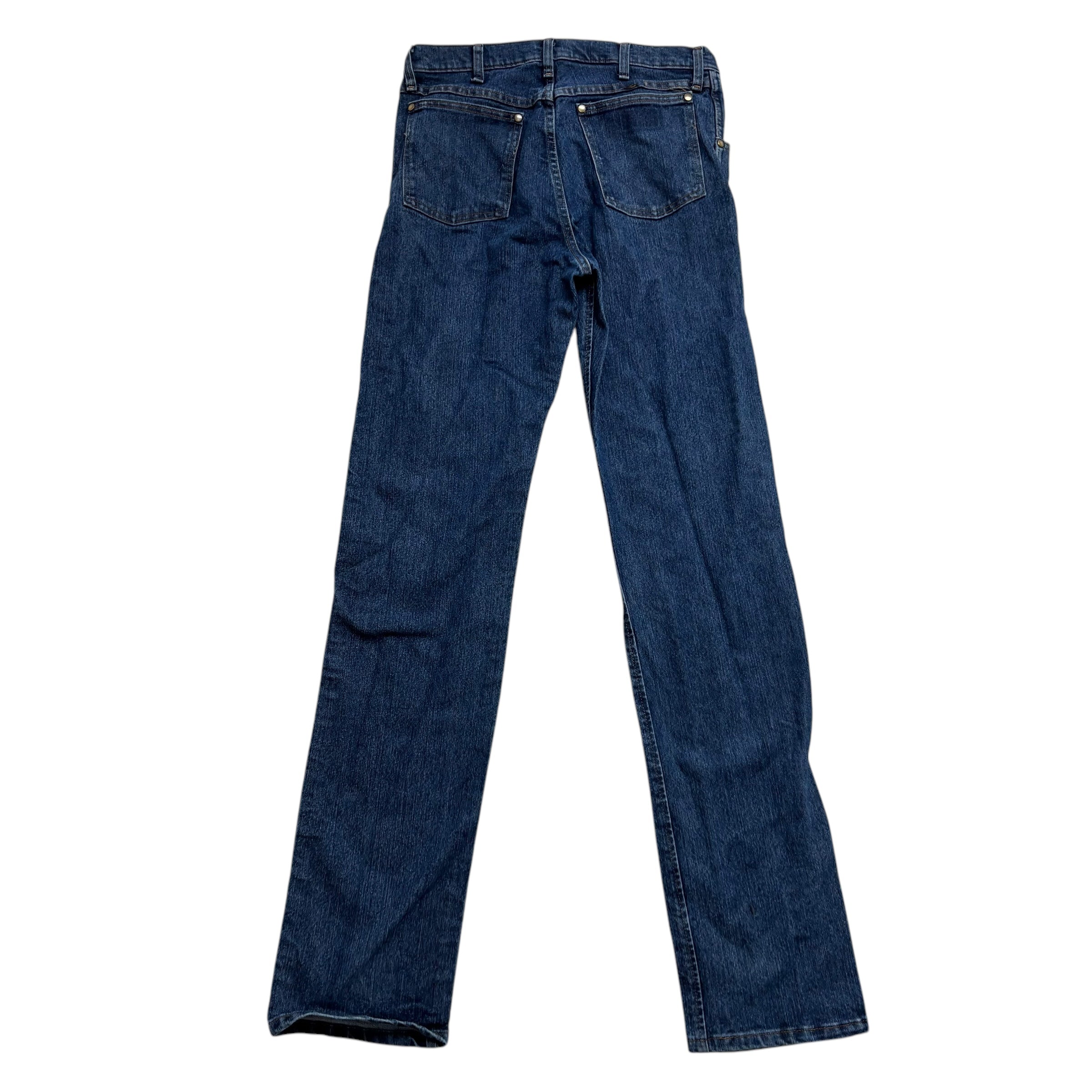 Wrangler Jeans W33 L38 Mens Dark Blue 47 Regular Straight Fit Stretch Denim