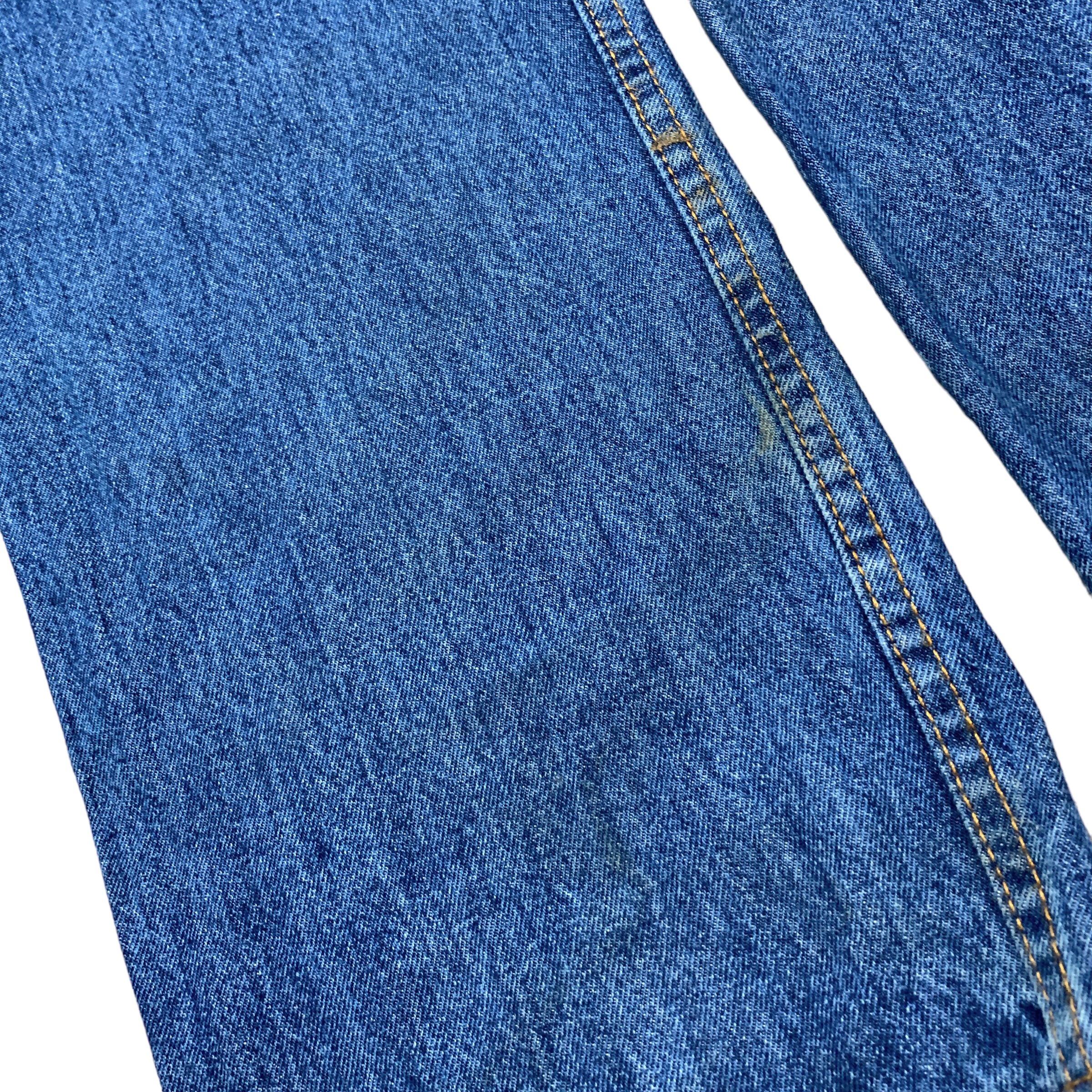 Levis 505 Jeans W42 L32 Vintage Mens Blue Straight Regular Denim