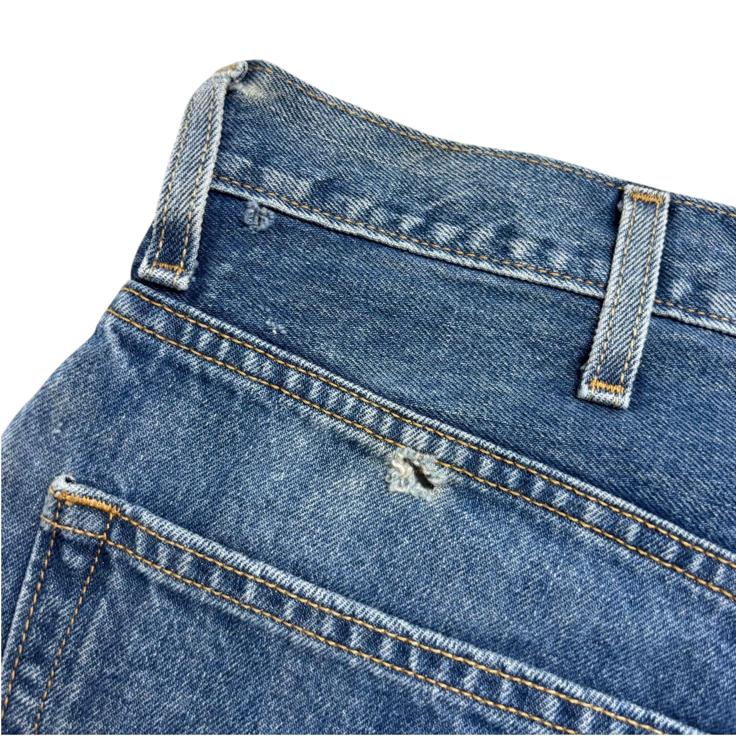 Levis 550 Jeans W40 L30 Mens Mid Blue Baggy Relaxed Straight Fit Vintage (F)