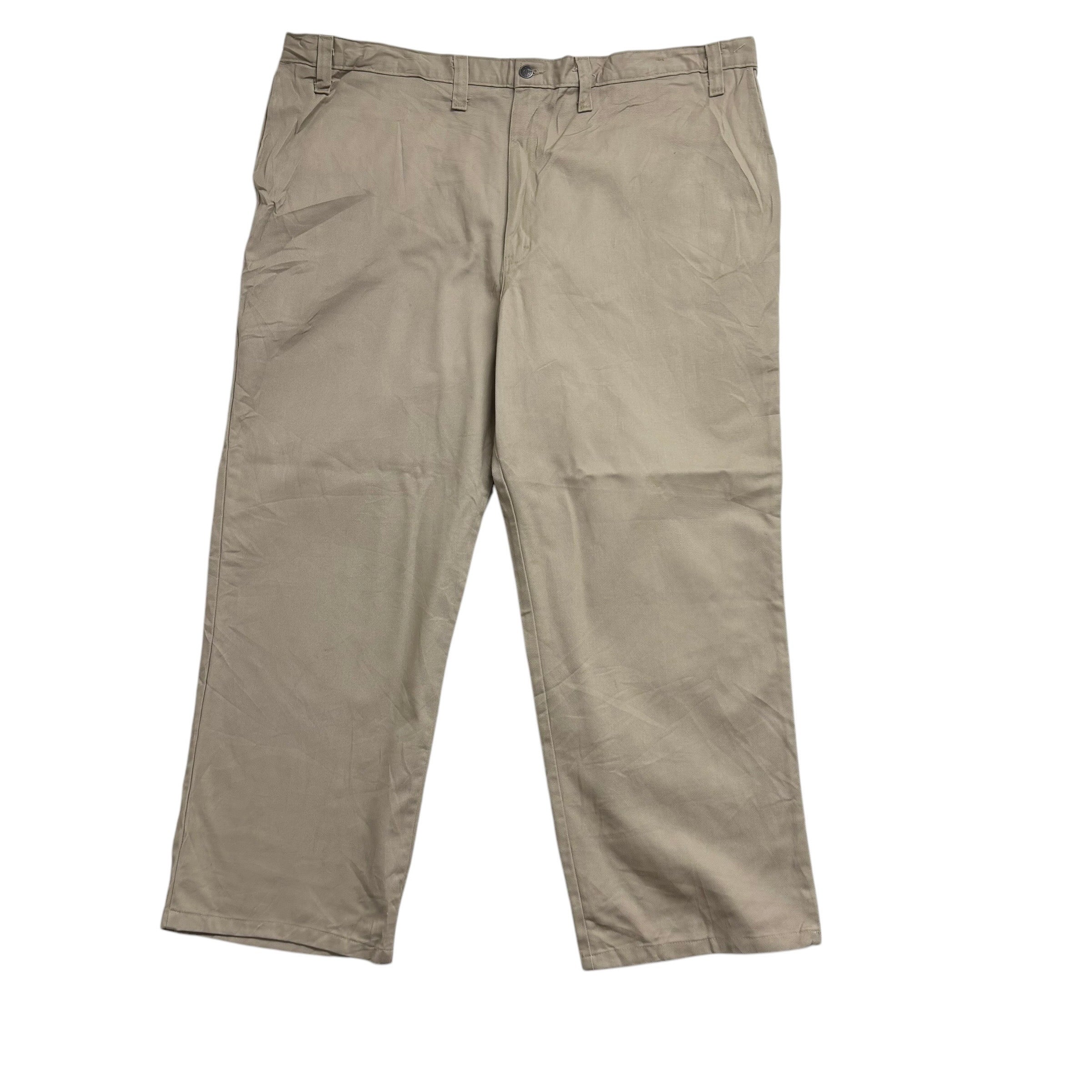 Dickies Trousers W46 L30 Mens Beige Pants Relaxed Straight Fit Workwear