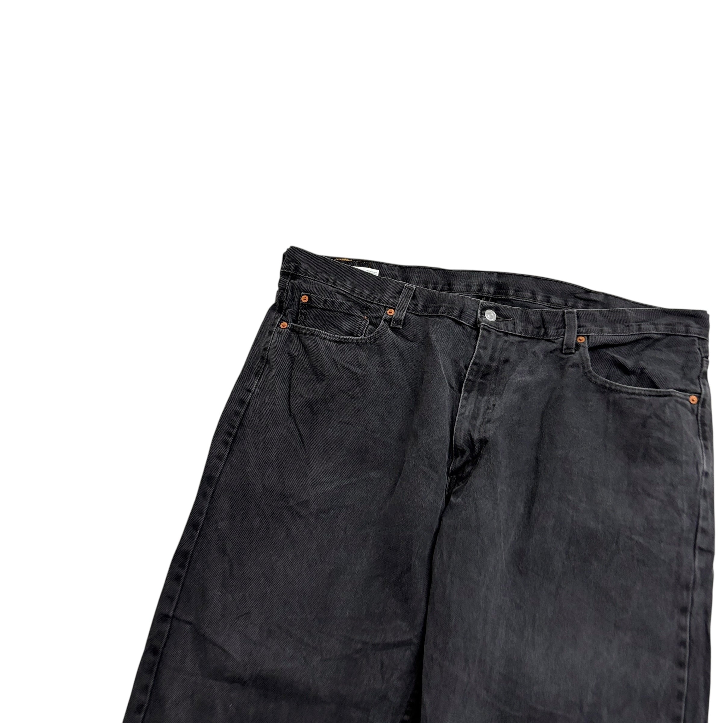 Levis 550 Jeans W44 L29 Mens Black Baggy Relaxed Straight Fit Denim
