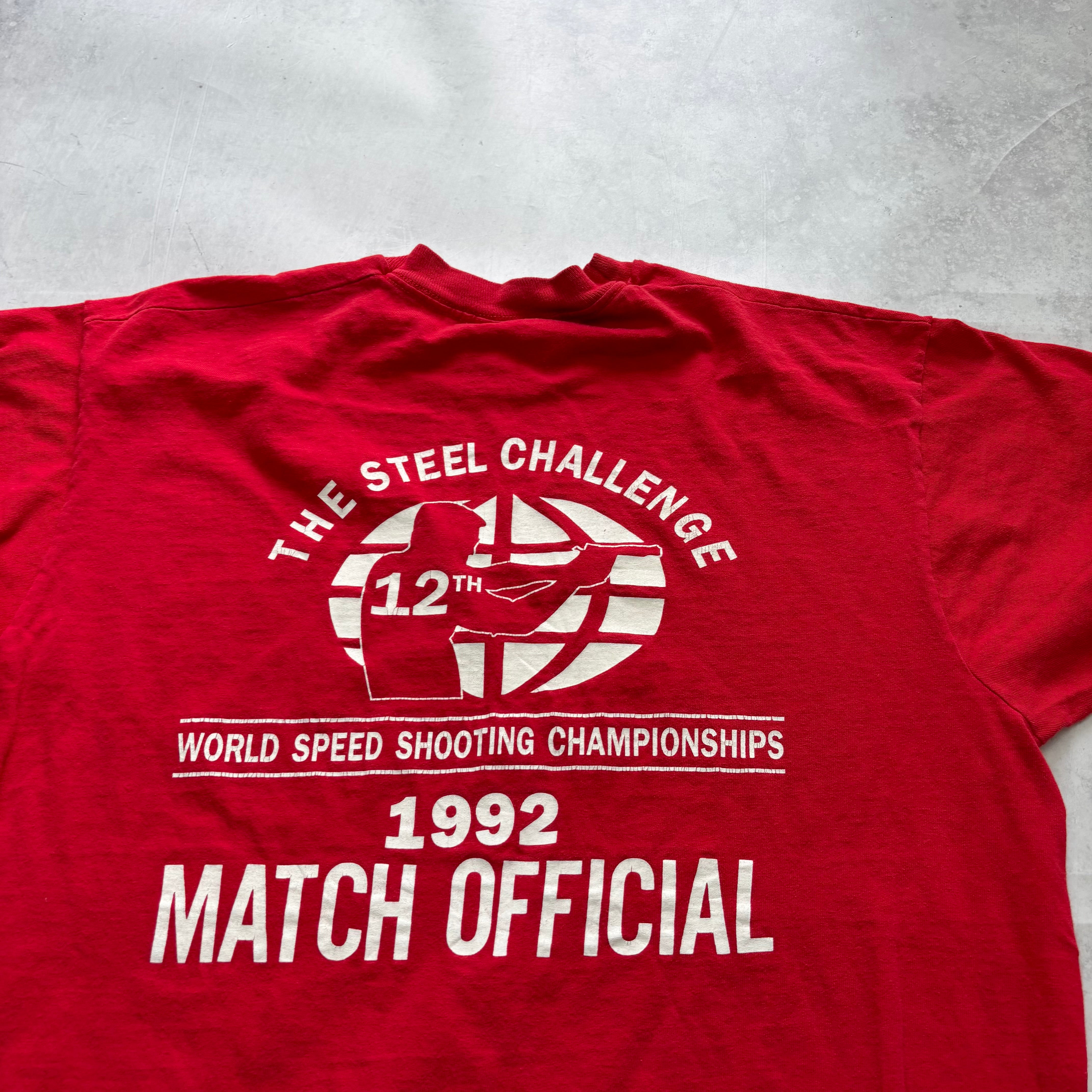 Vintage T Shirt Mens Large Red Single Stitch Graphic Print 90s USA (E)