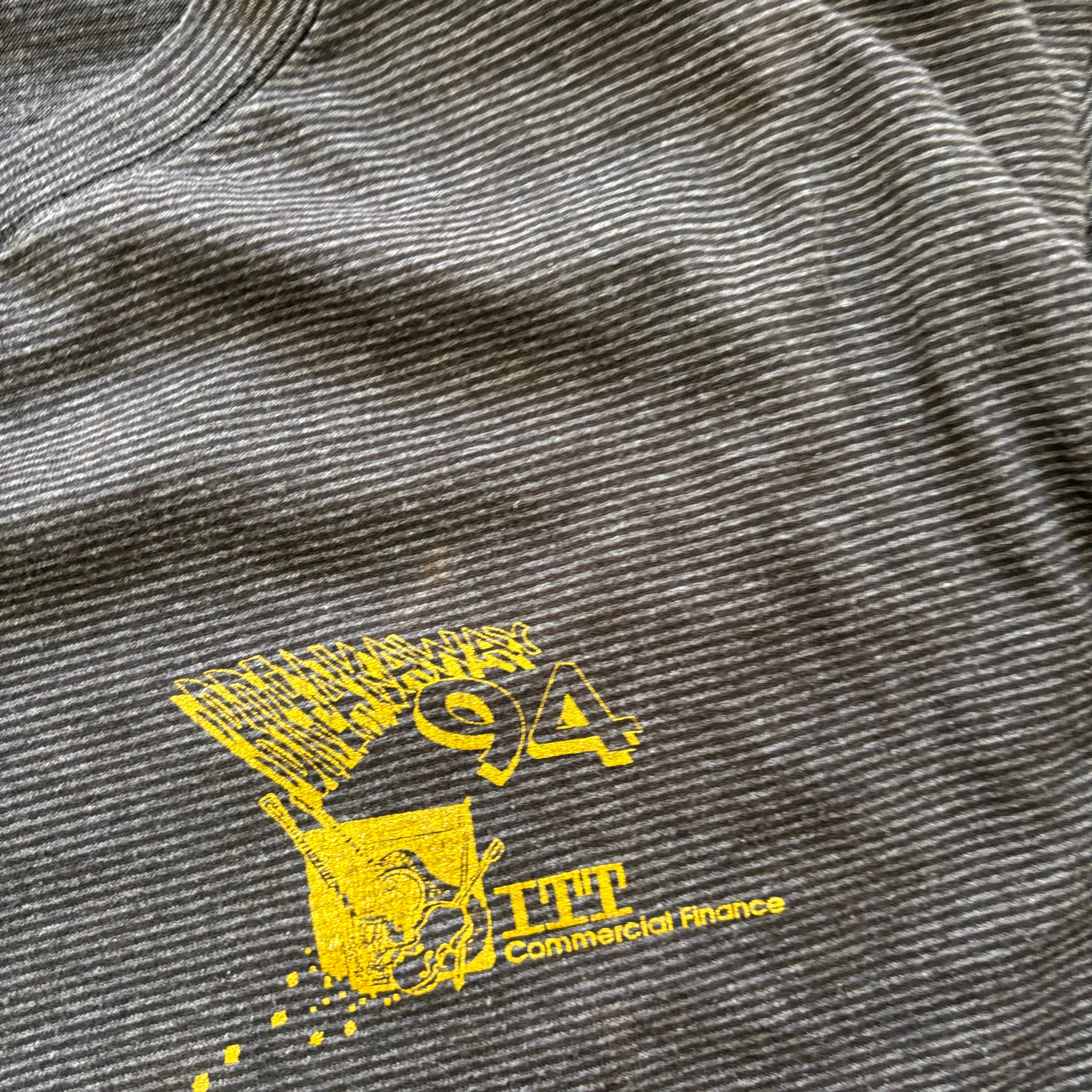 Vintage T Shirt Mens XL Grey Single Stitch Graphic Print 90s USA