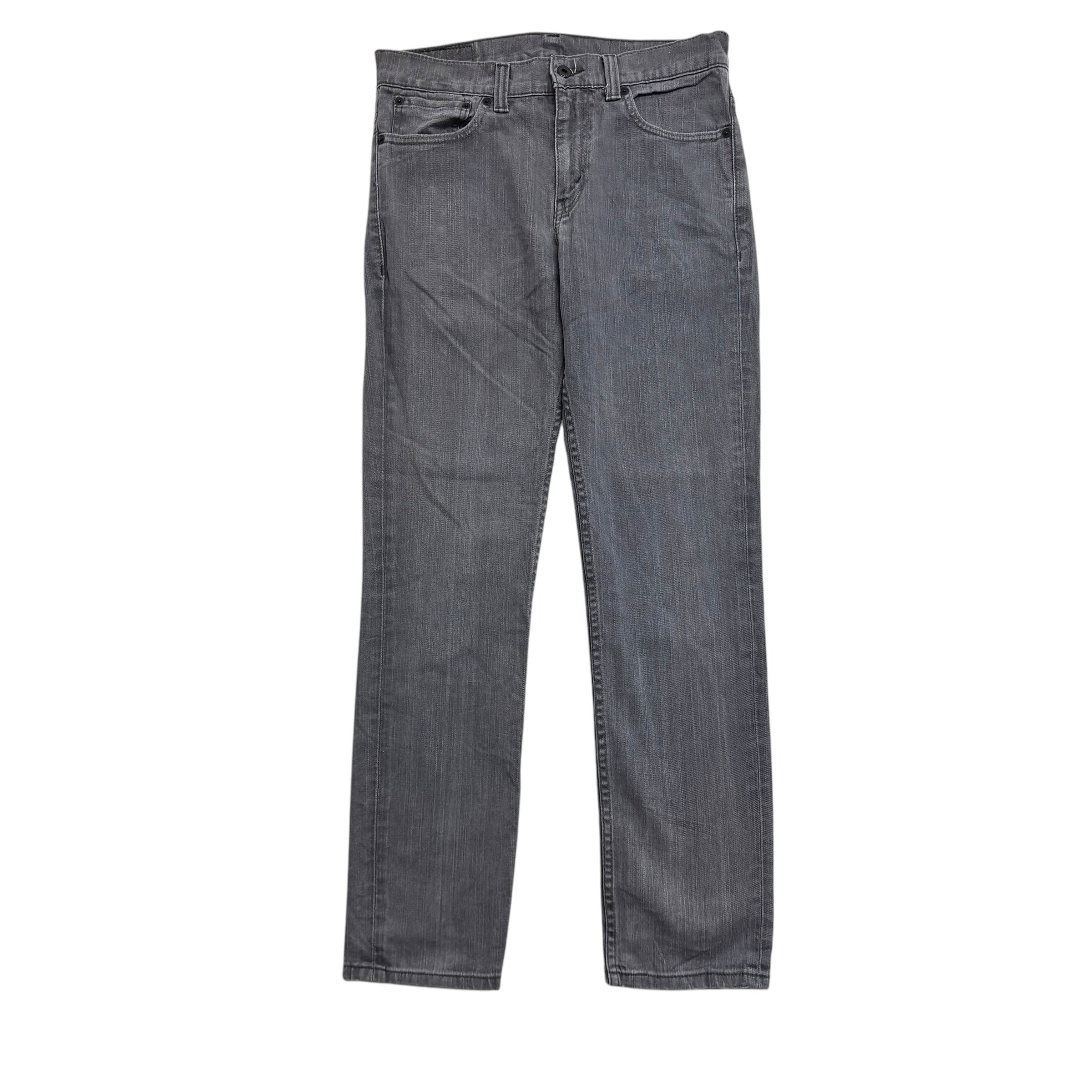 Levis 511 Jeans W32 L32 Mens Grey Slim Fit Stretch Vintage Denim (E)