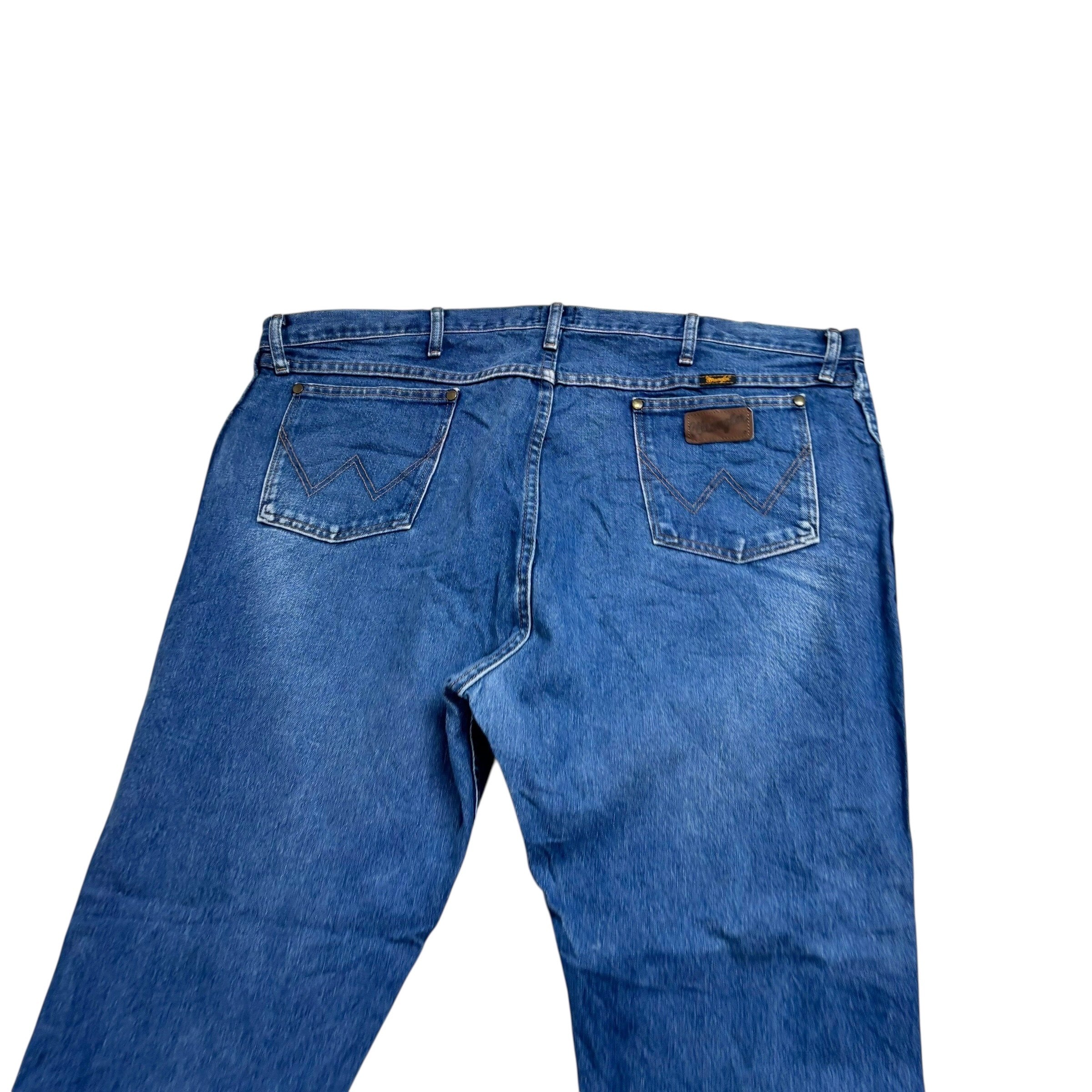 Wrangler Jeans Cowboy Cut W44 L30 Mens Mid Blue 47MWZ Original Fit Denim (E)