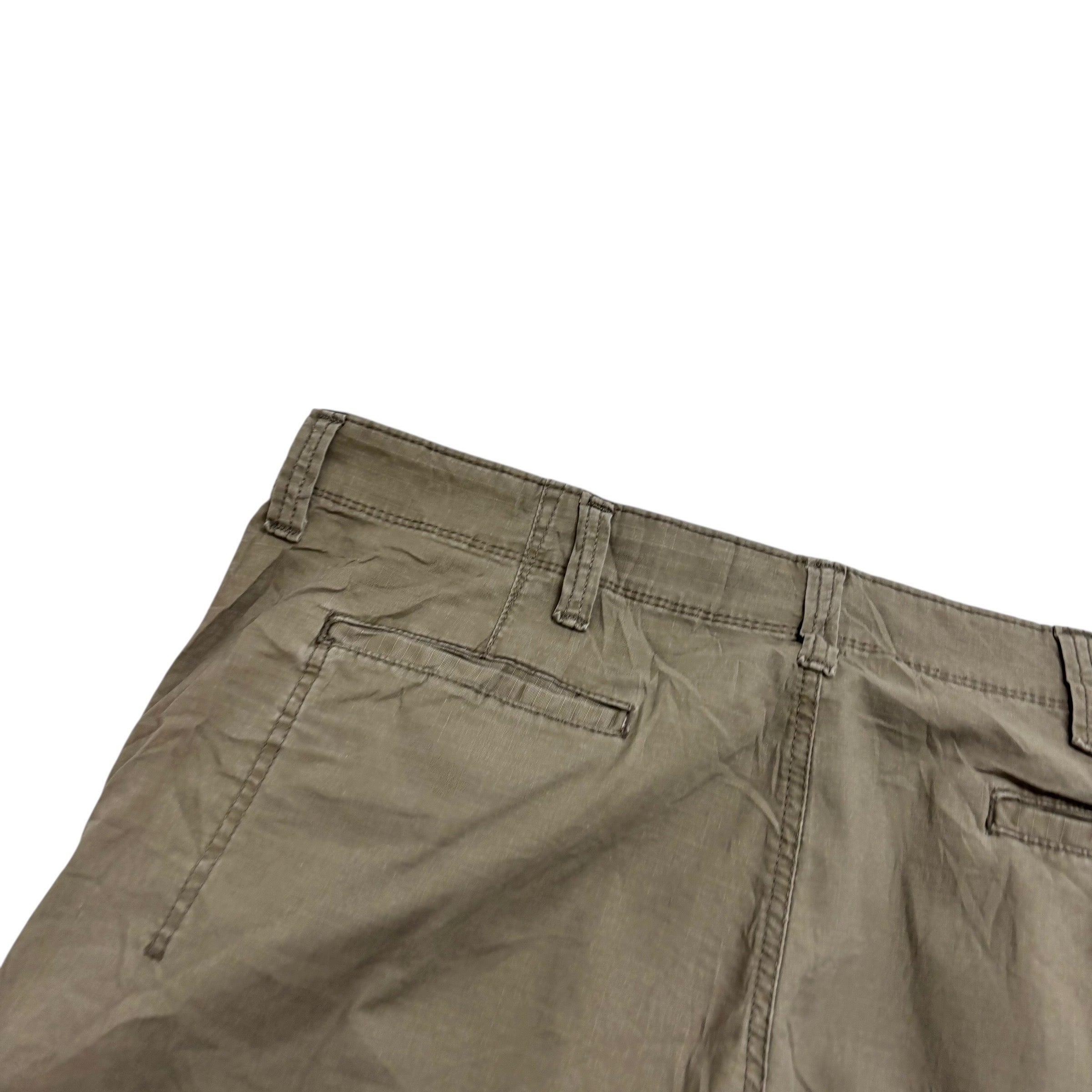 Wrangler Cargo Pants W42 L30 Mens Brown Relaxed Straight Fit Stretch (E)