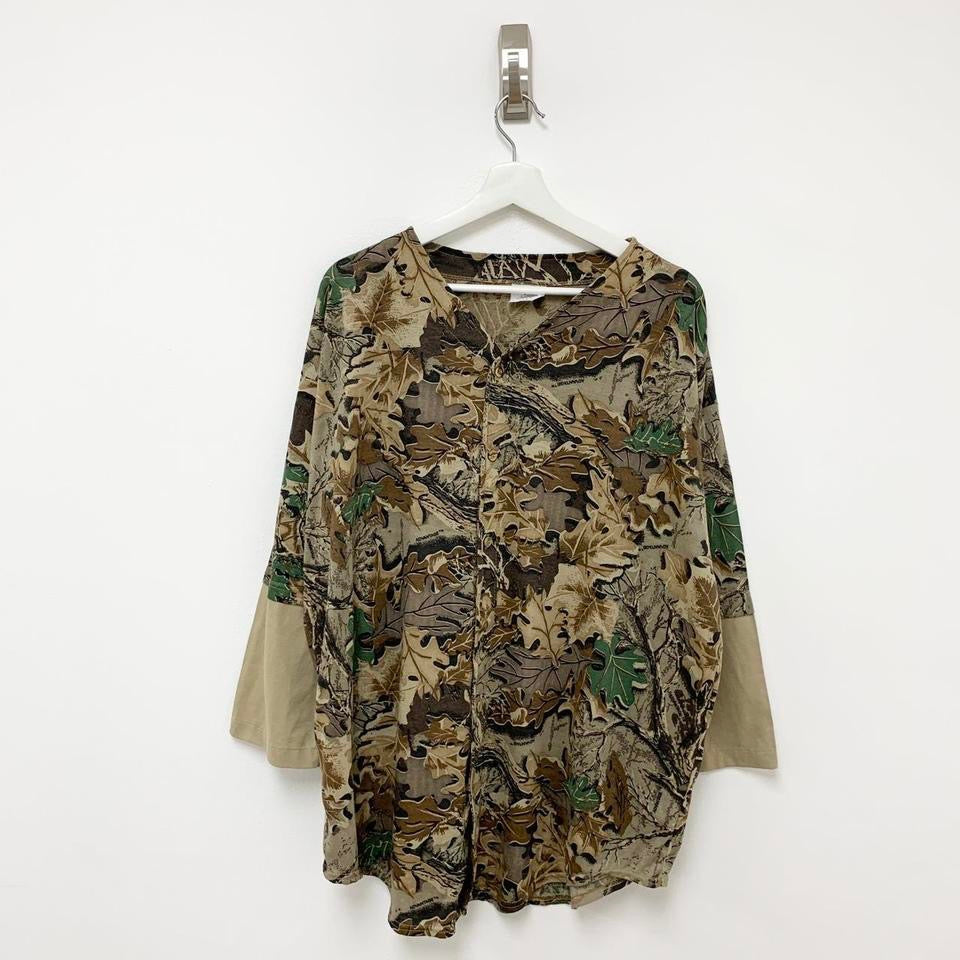 Vintage RealTree Camo USA Hunting Shirt X-Large