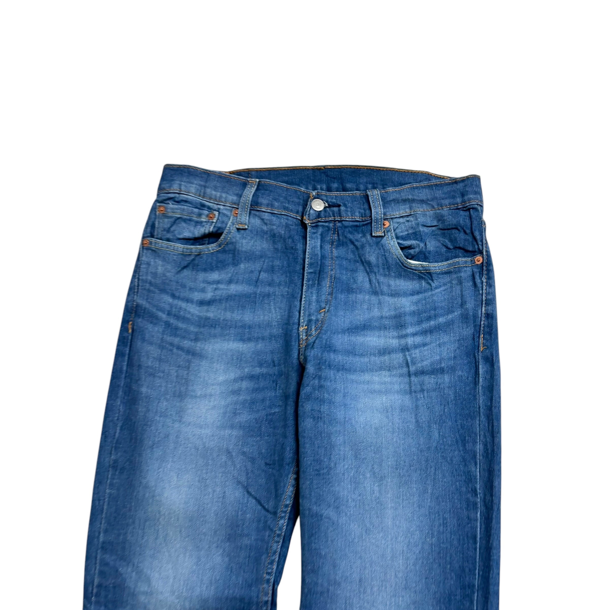 Levis 511 Jeans W32 L32 Mens Mid Blue Slim Fit Stretch Denim (E)