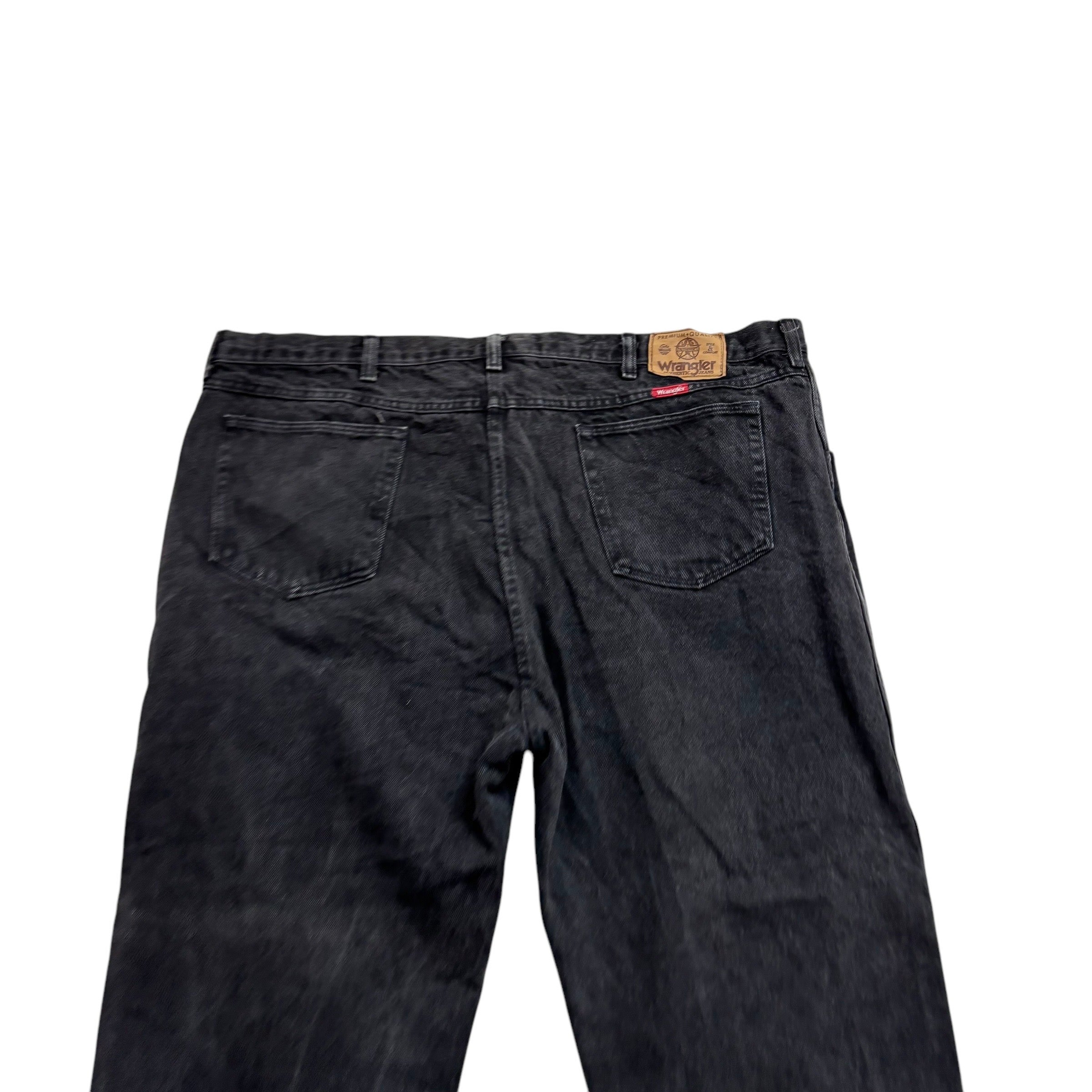 Wrangler Jeans W46 L27 Mens Black Regular Straight Fit Made In USA Vintage (E)