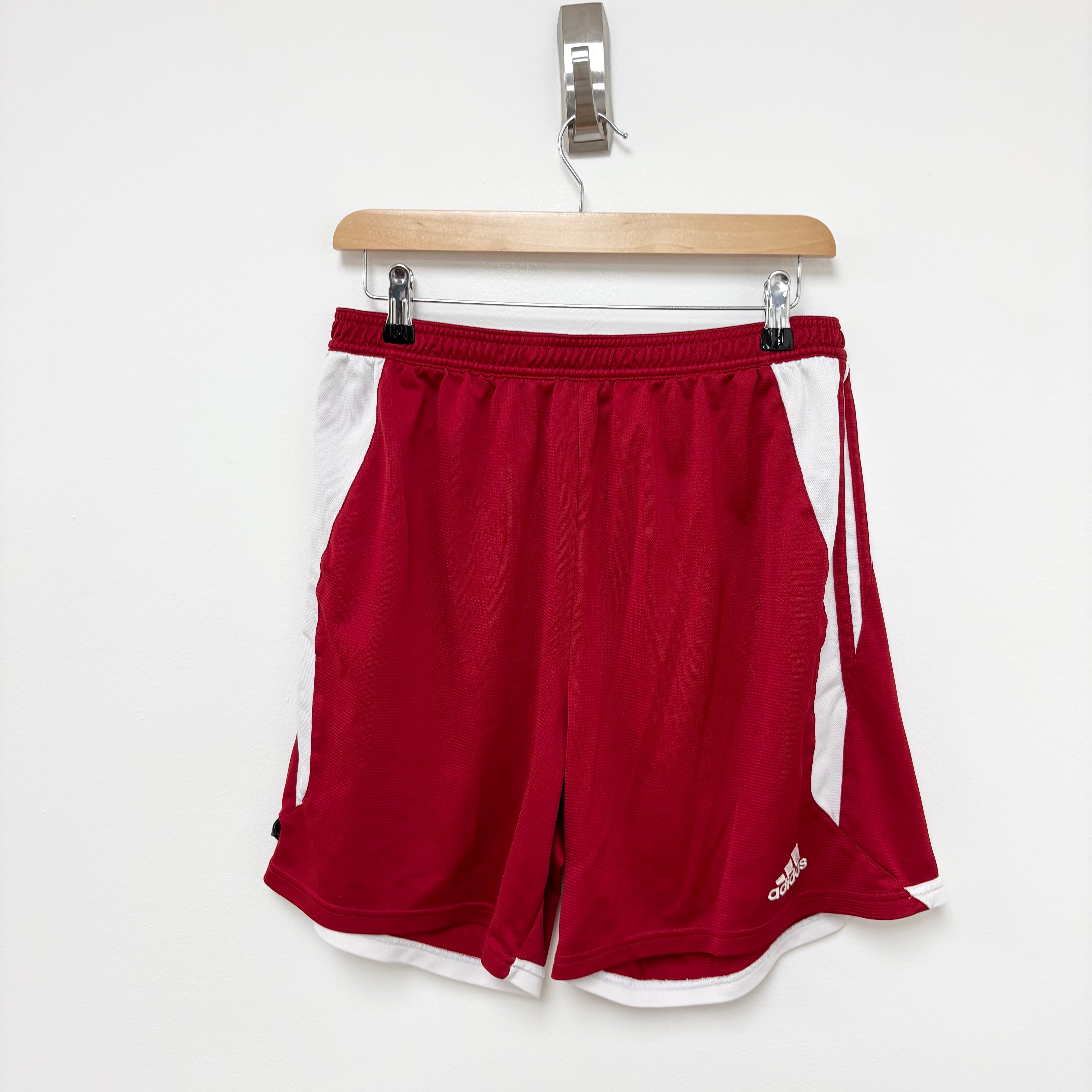 Adidas Shorts Mens XL Red Sports Running Gym Athletic Vintage