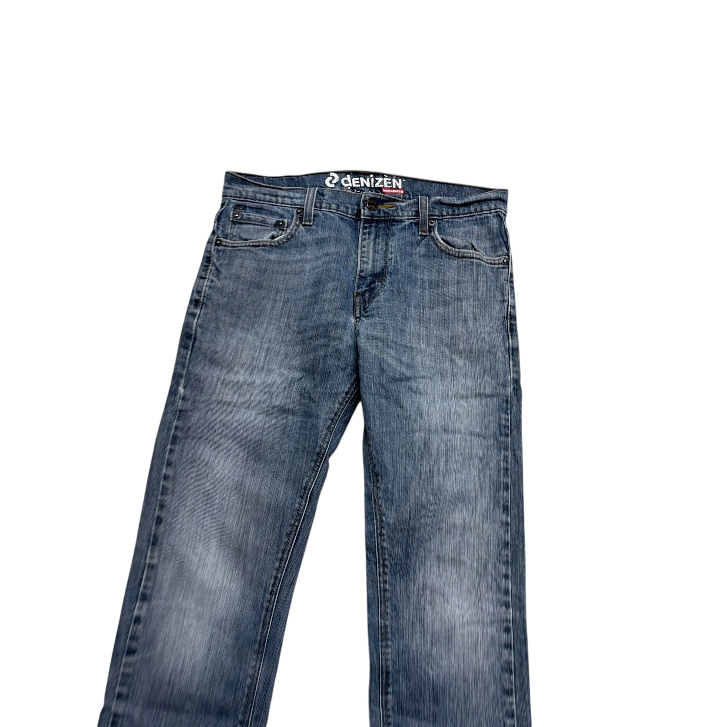 Levis Denizen Jeans W30 L32 Mens Mid Blue Skinny Fit Denim