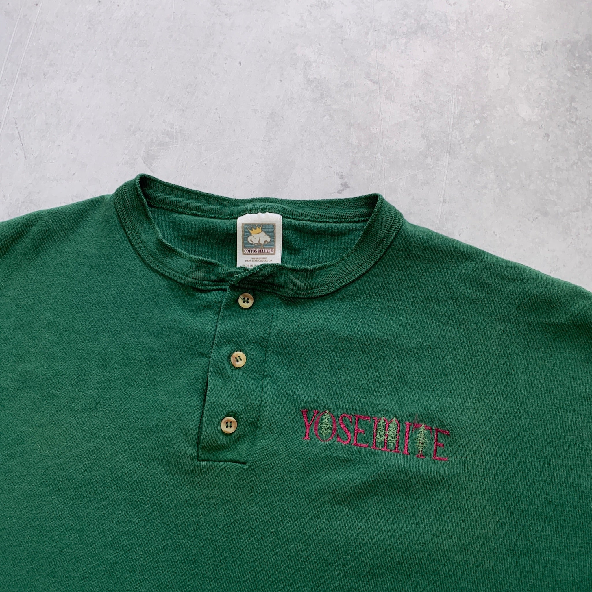 Vintage T Shirt Mens XL Green Single Stitch Graphic Print 90s Tourist Polo