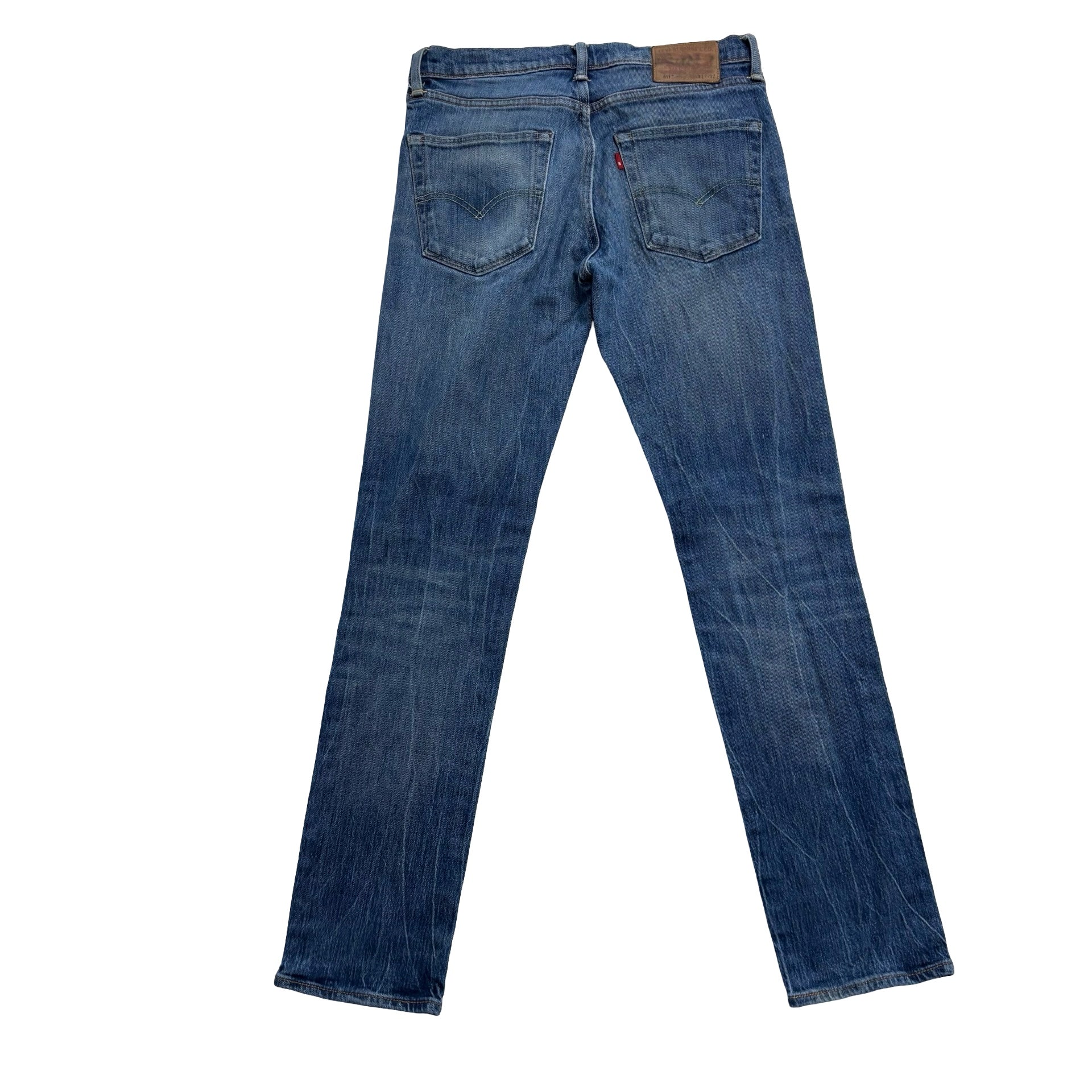 Levis 511 Jeans W30 L32 Mens Mid Blue Slim Fit Stretch Denim