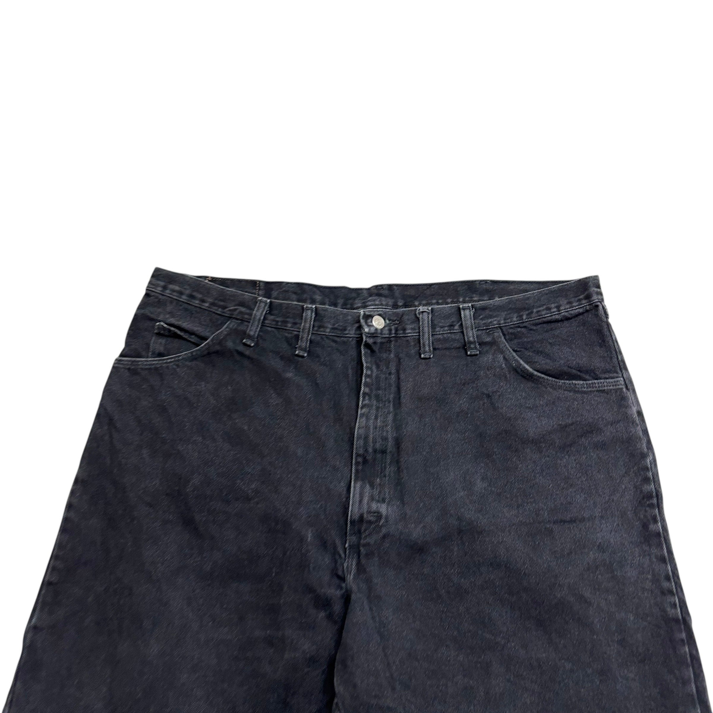 Wrangler Baggy Jorts W44 Mens Denim Shorts Black Relaxed Fit (E)