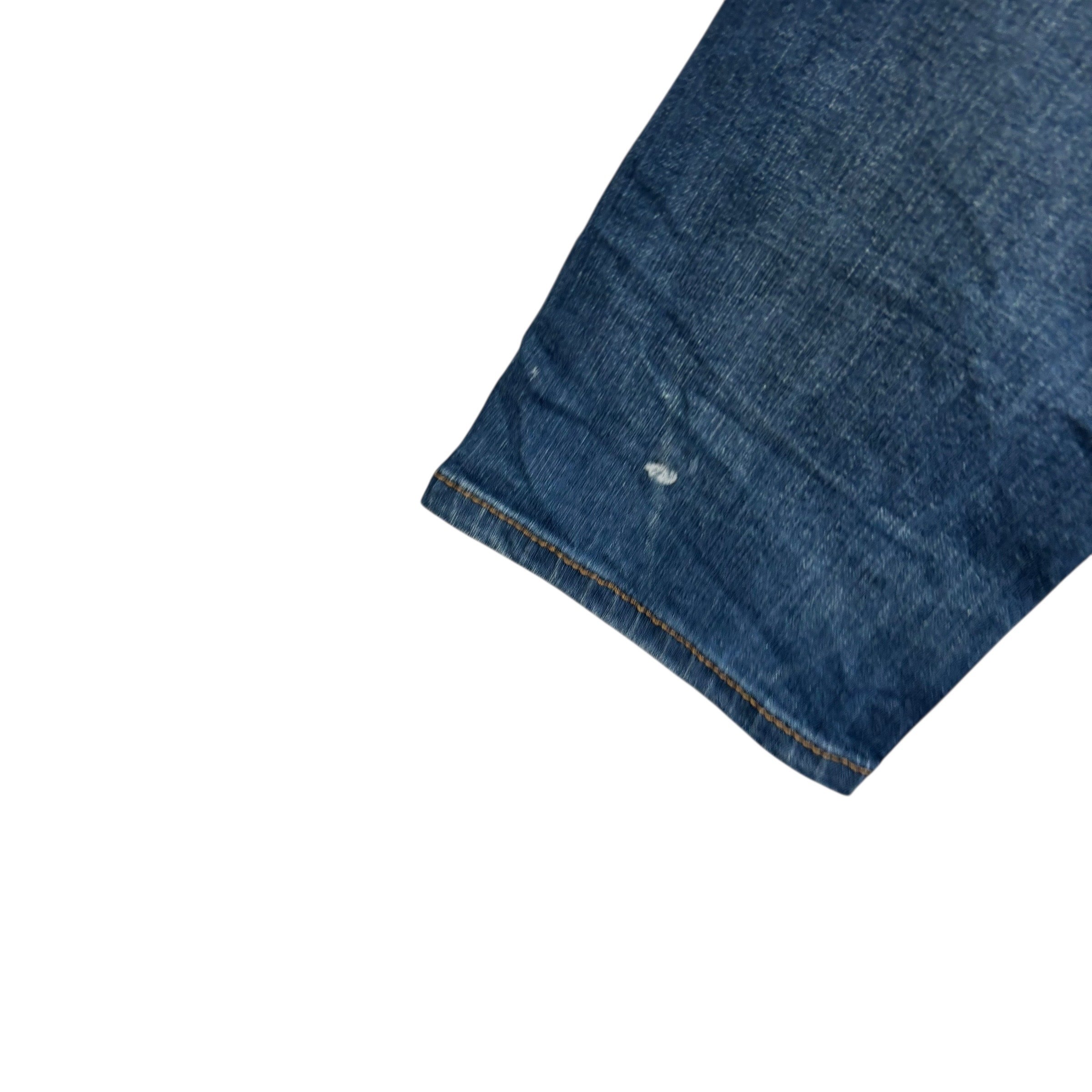 Levis 502 Jeans W36 L27 Mens Dark Blue Regular Tapered Fit Stretch Denim