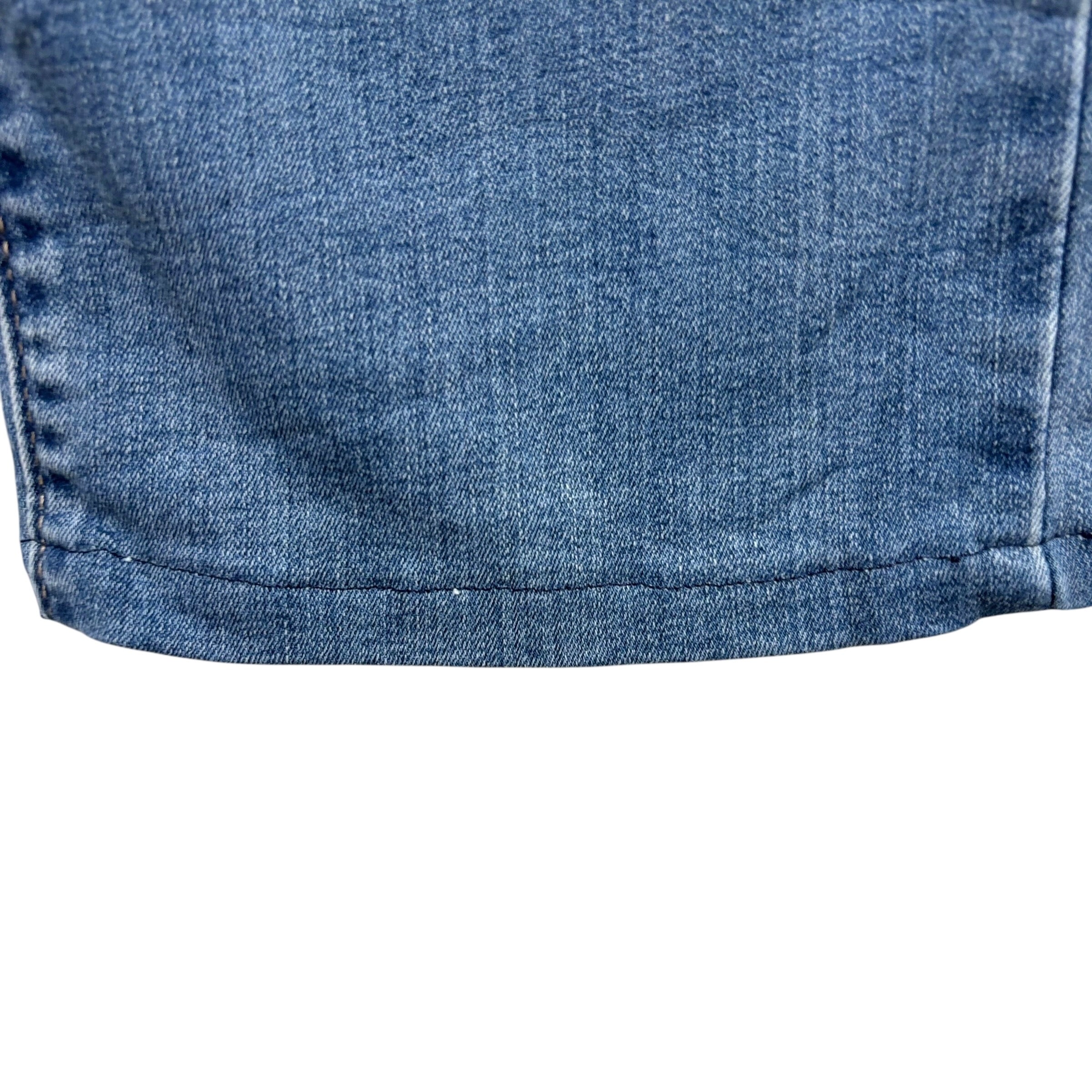 Levis Denizen Jeans W30 L28 Womens High Rise Straight Mid Blue Stretch Denim (E)