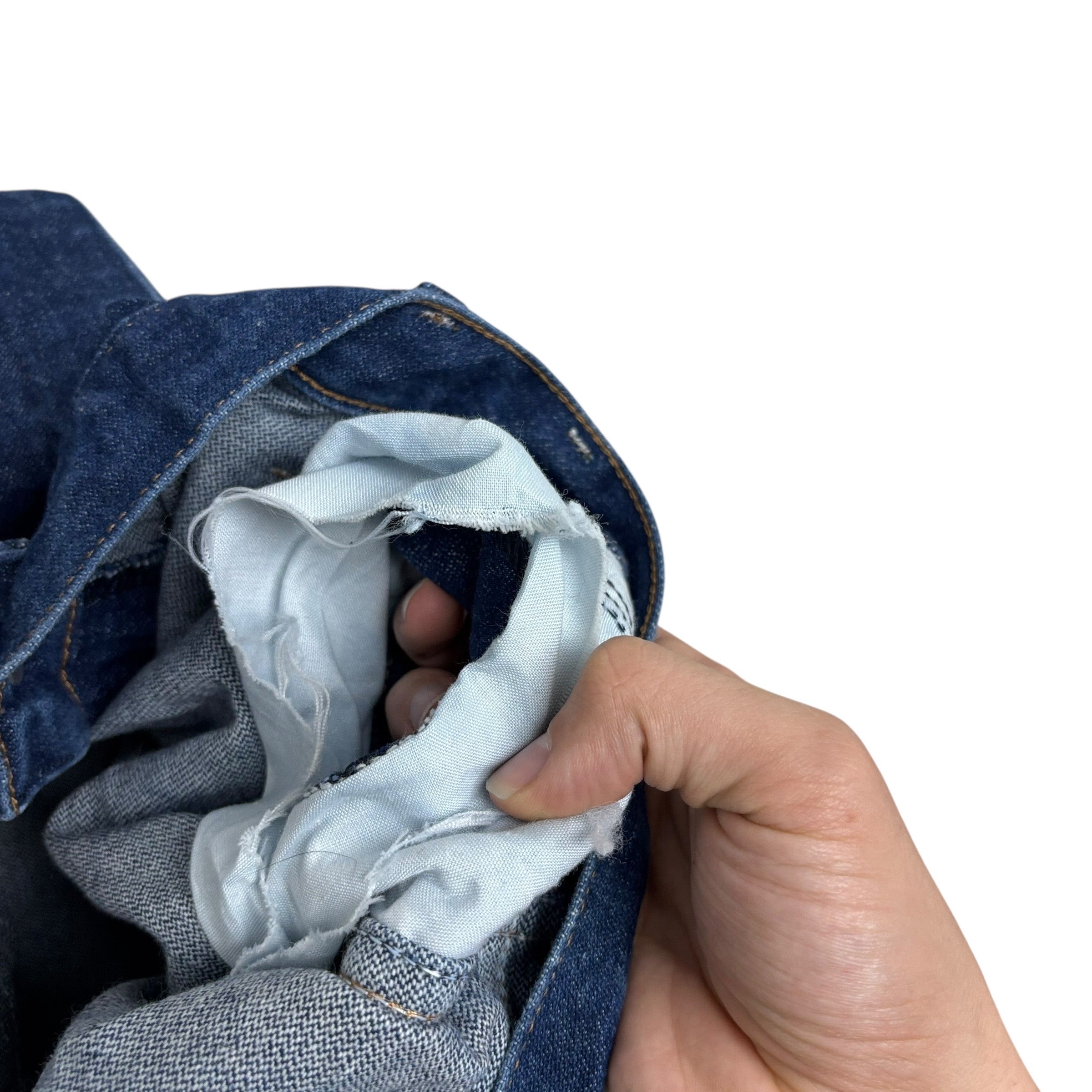 Wrangler Jeans Cowboy Cut W46 L30 Mens Dark Blue 13MWZ Original Fit Denim