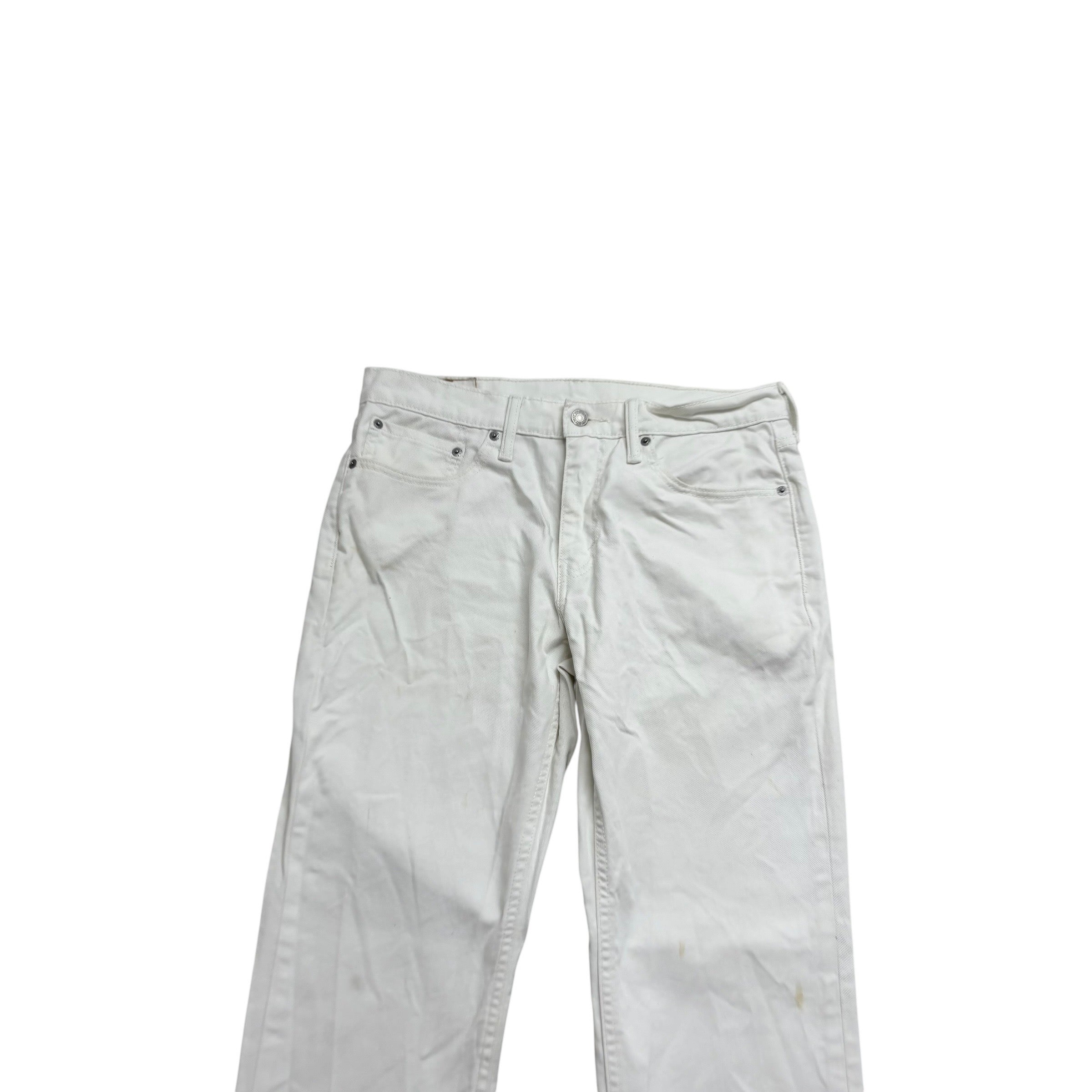 Levis 541 Jeans W31 L29 Mens White Athletic Tapered Fit Stretch Denim (F)