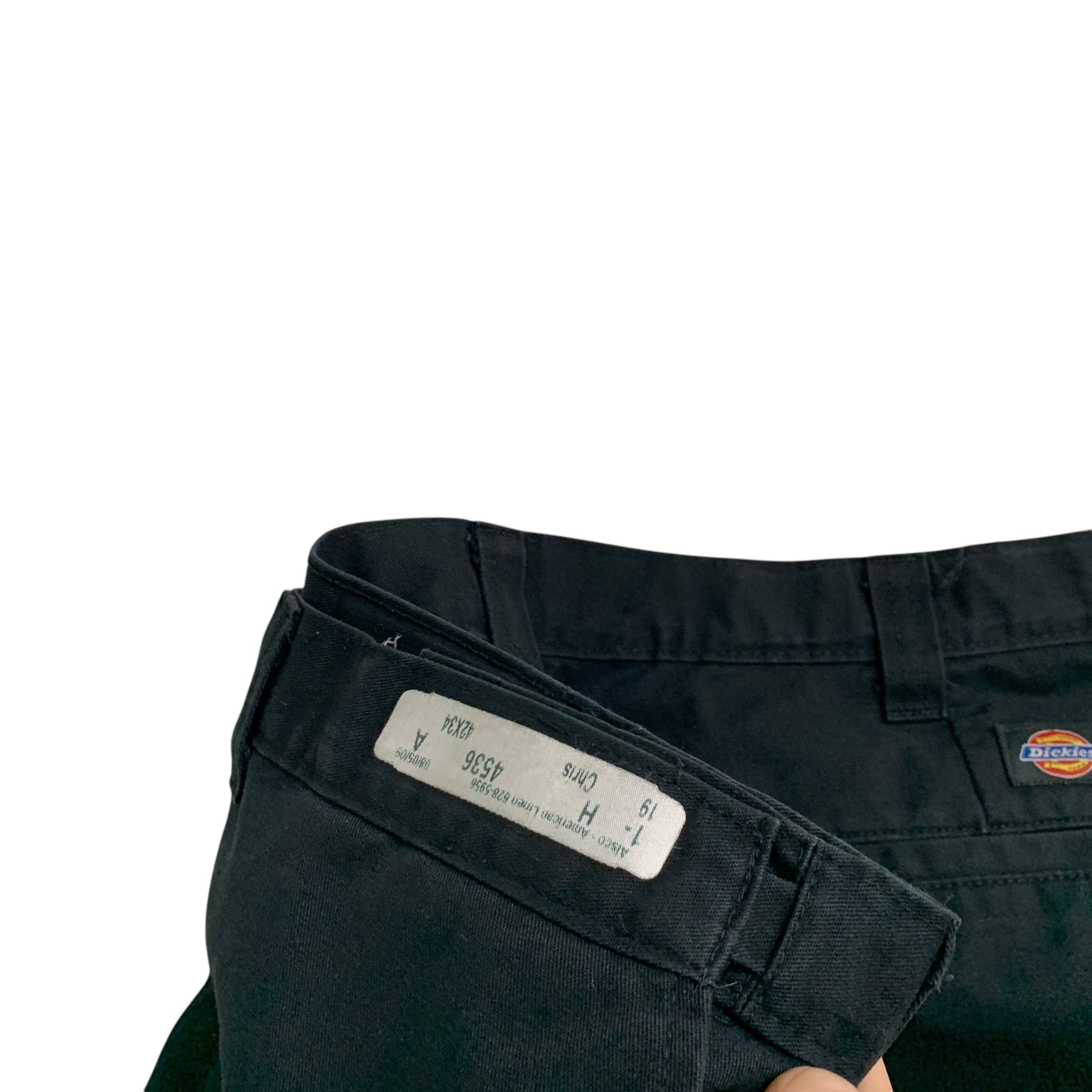Dickies Trousers W42 L34 Mens Black Pants Baggy Relaxed Fit Workwear