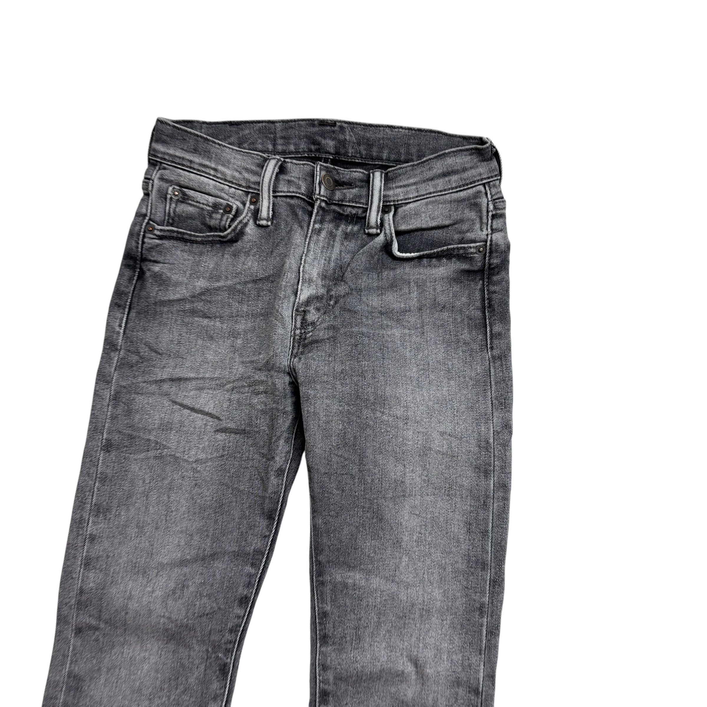 Levis 519 Jeans W26 L32 Mens Grey Super Skinny Fit Stretch Denim (E)