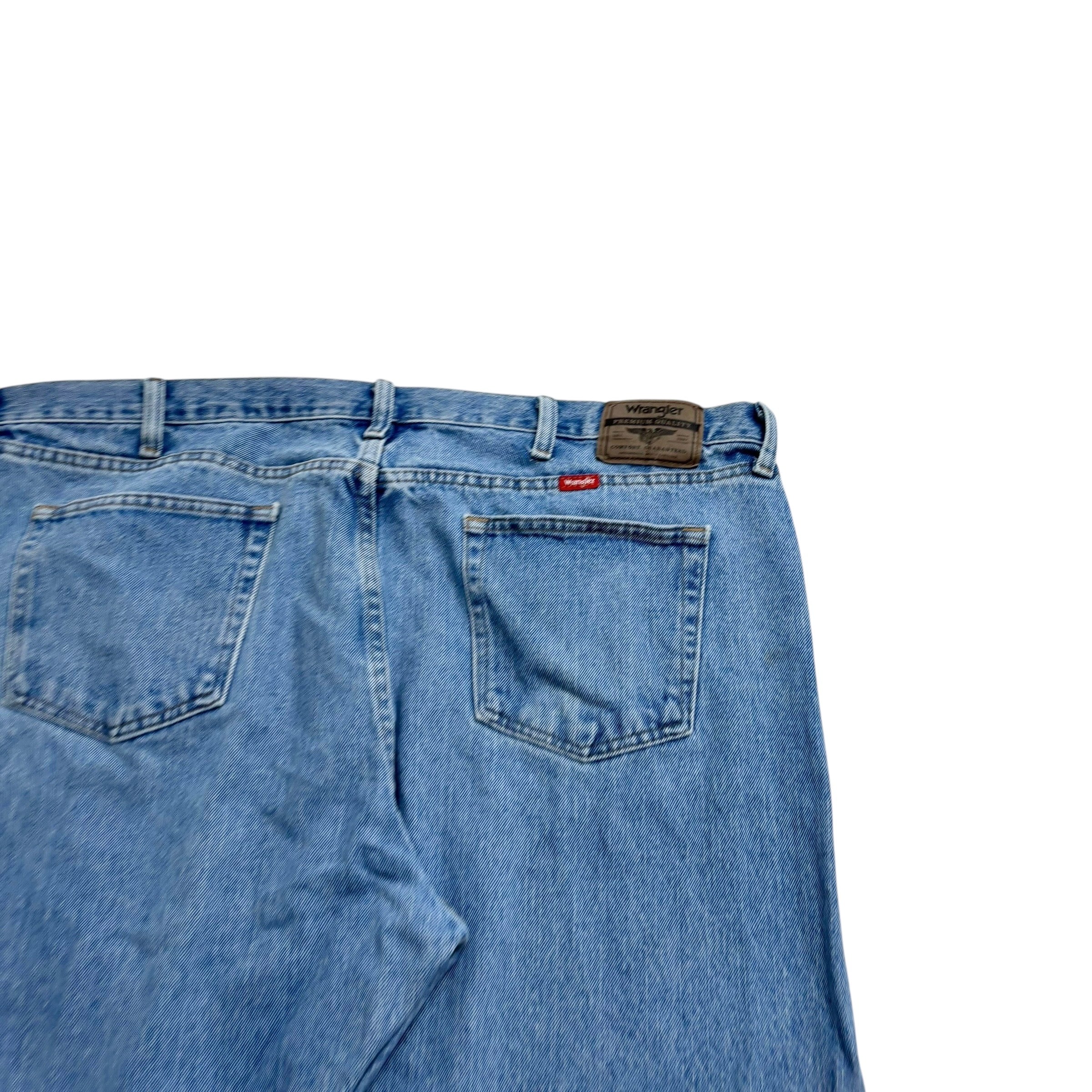 Wrangler Jeans W44 L30 Mens Light Blue Relaxed Straight Fit Denim (E)