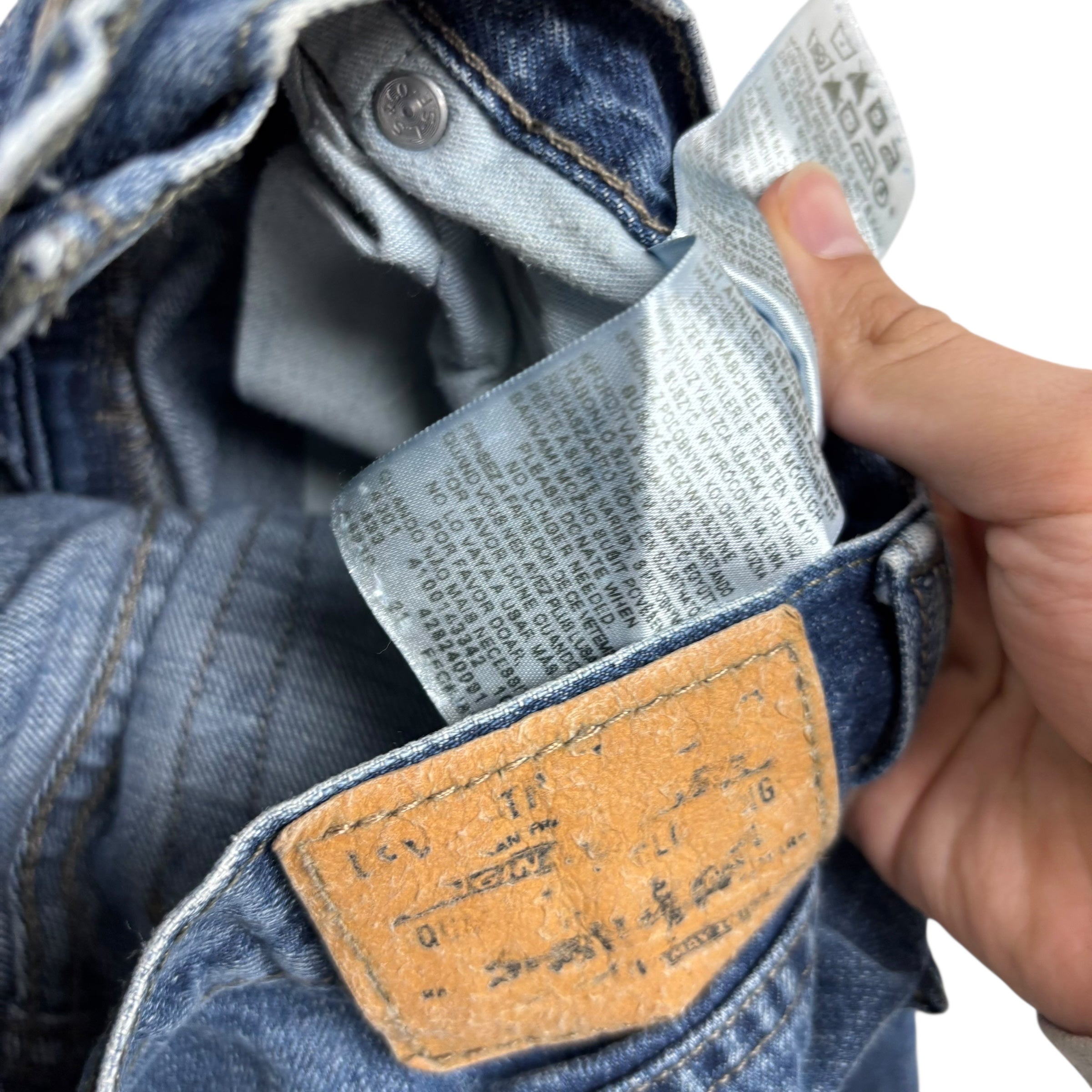 Levis 514 Jeans W27 L27 Mens Mid Blue Regular Straight Fit Vintage Denim