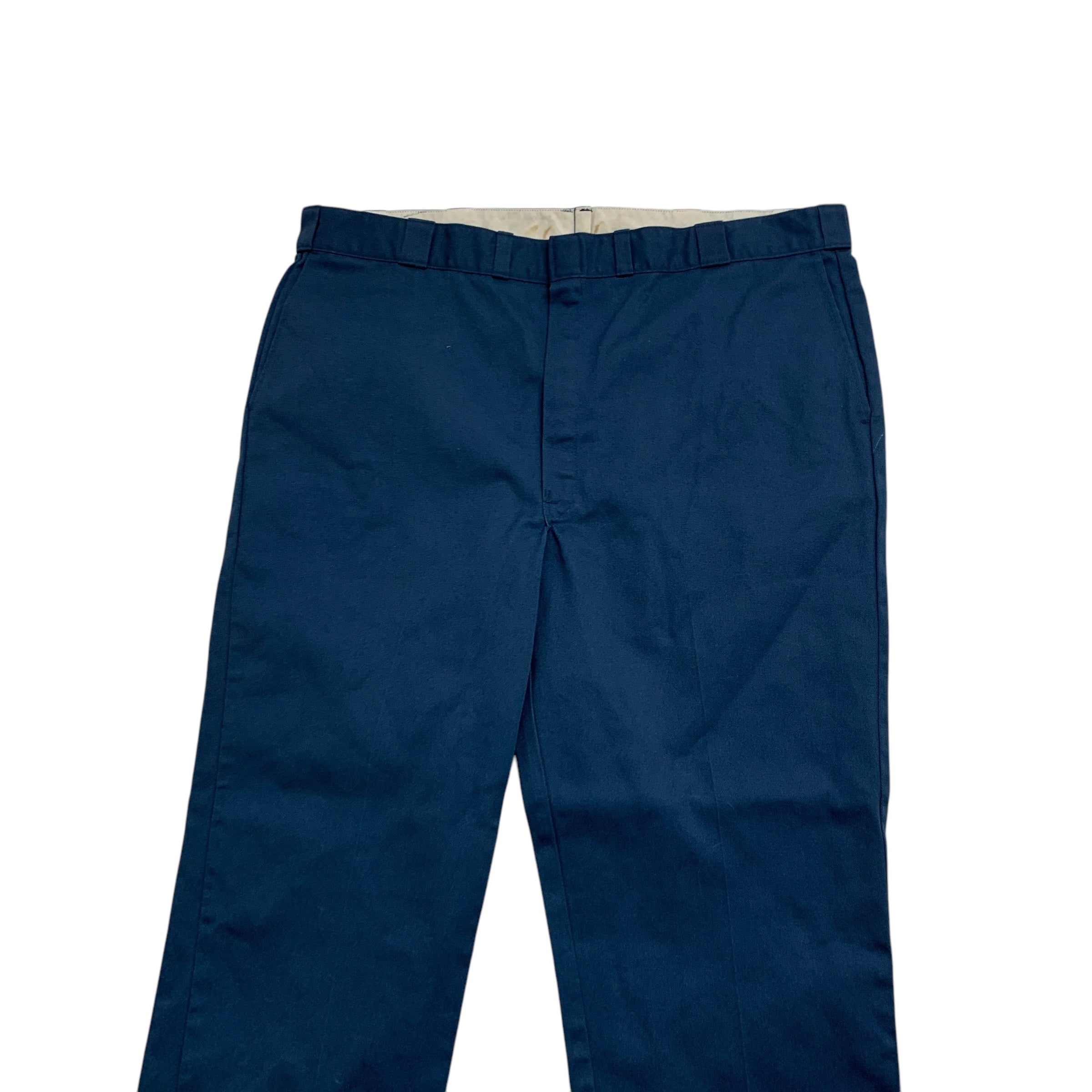 Dickies 874 Trousers W46 L28 Mens Blue Pants Original Straight Fit Workwear